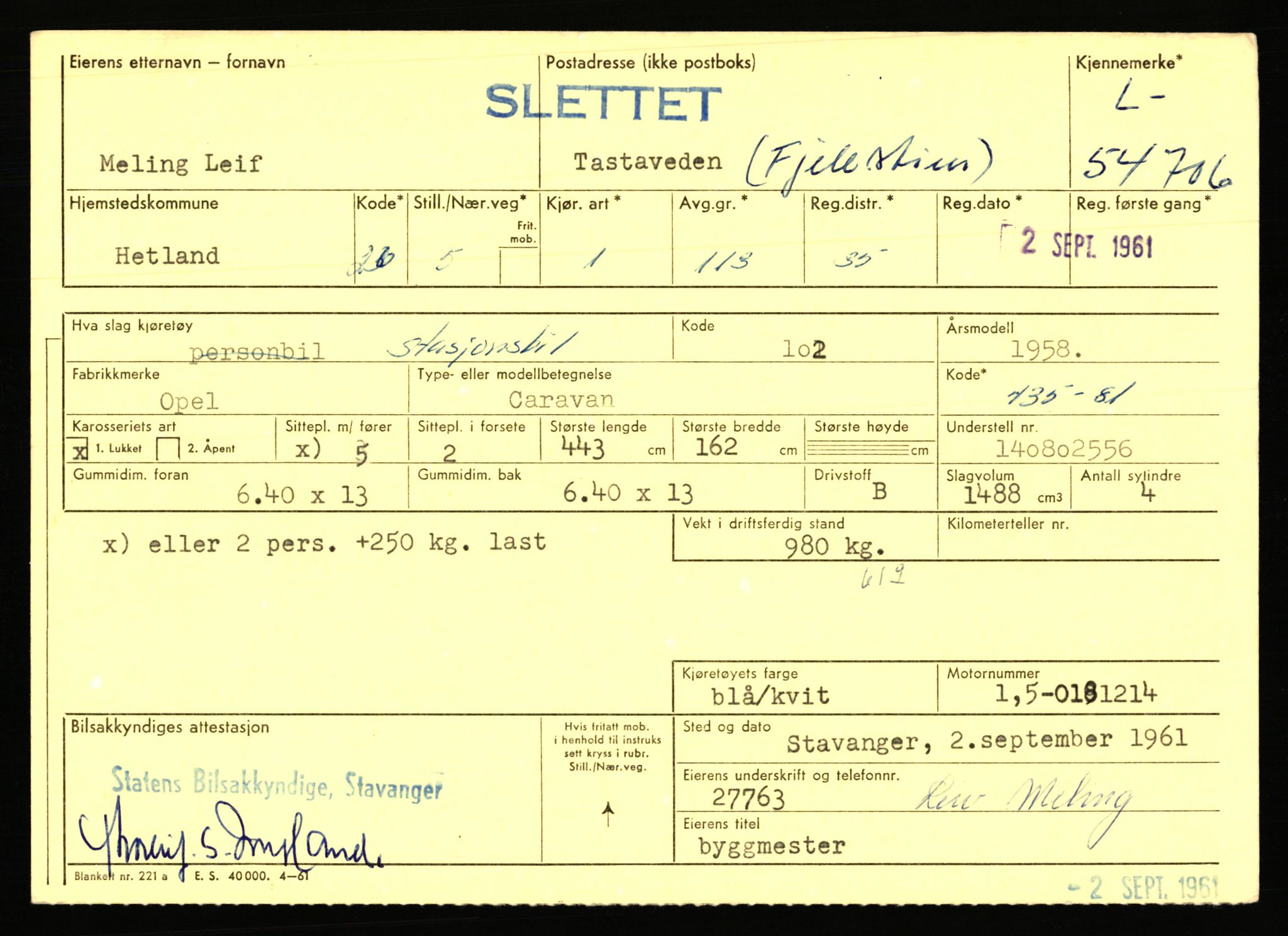 Stavanger trafikkstasjon, AV/SAST-A-101942/0/F/L0054: L-54200 - L-55699, 1930-1971, p. 1065