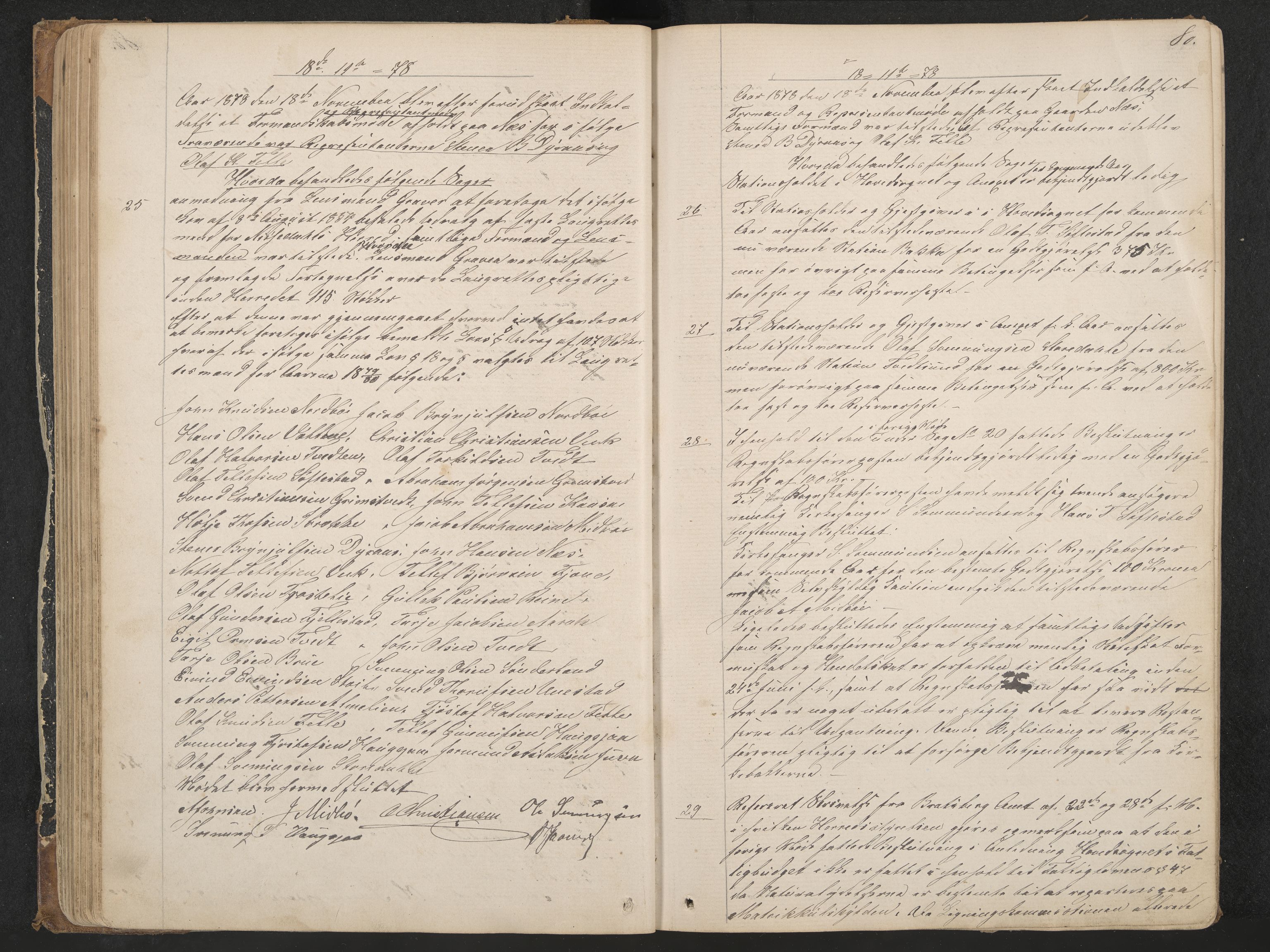 Nissedal formannskap og sentraladministrasjon, IKAK/0830021-1/A/L0002: Møtebok, 1870-1892, p. 80