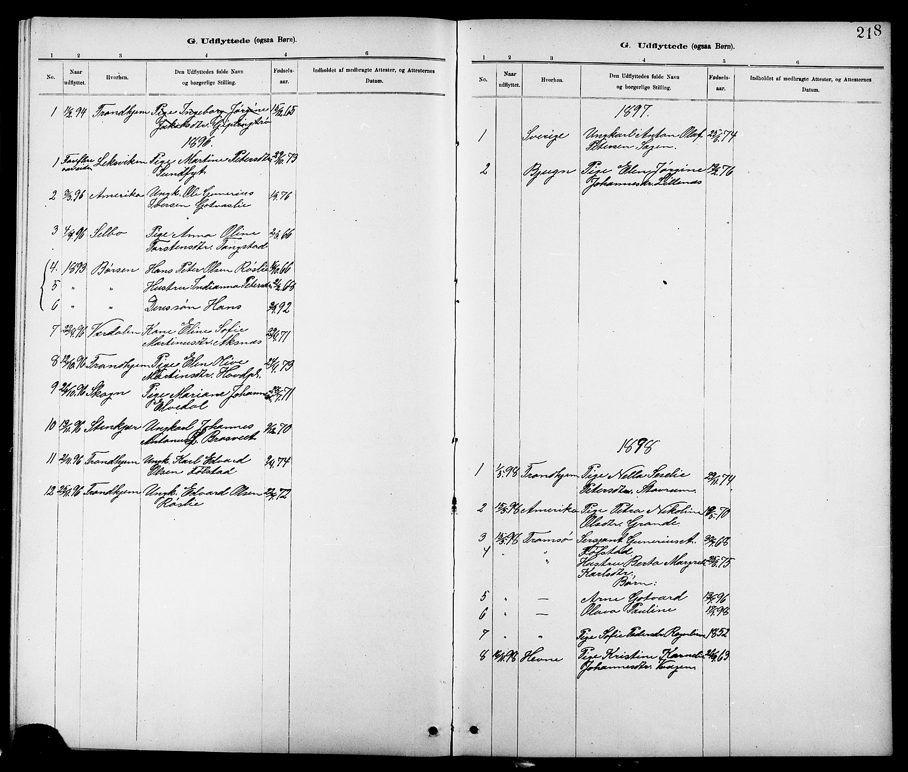 Ministerialprotokoller, klokkerbøker og fødselsregistre - Nord-Trøndelag, SAT/A-1458/744/L0423: Parish register (copy) no. 744C02, 1886-1905, p. 218