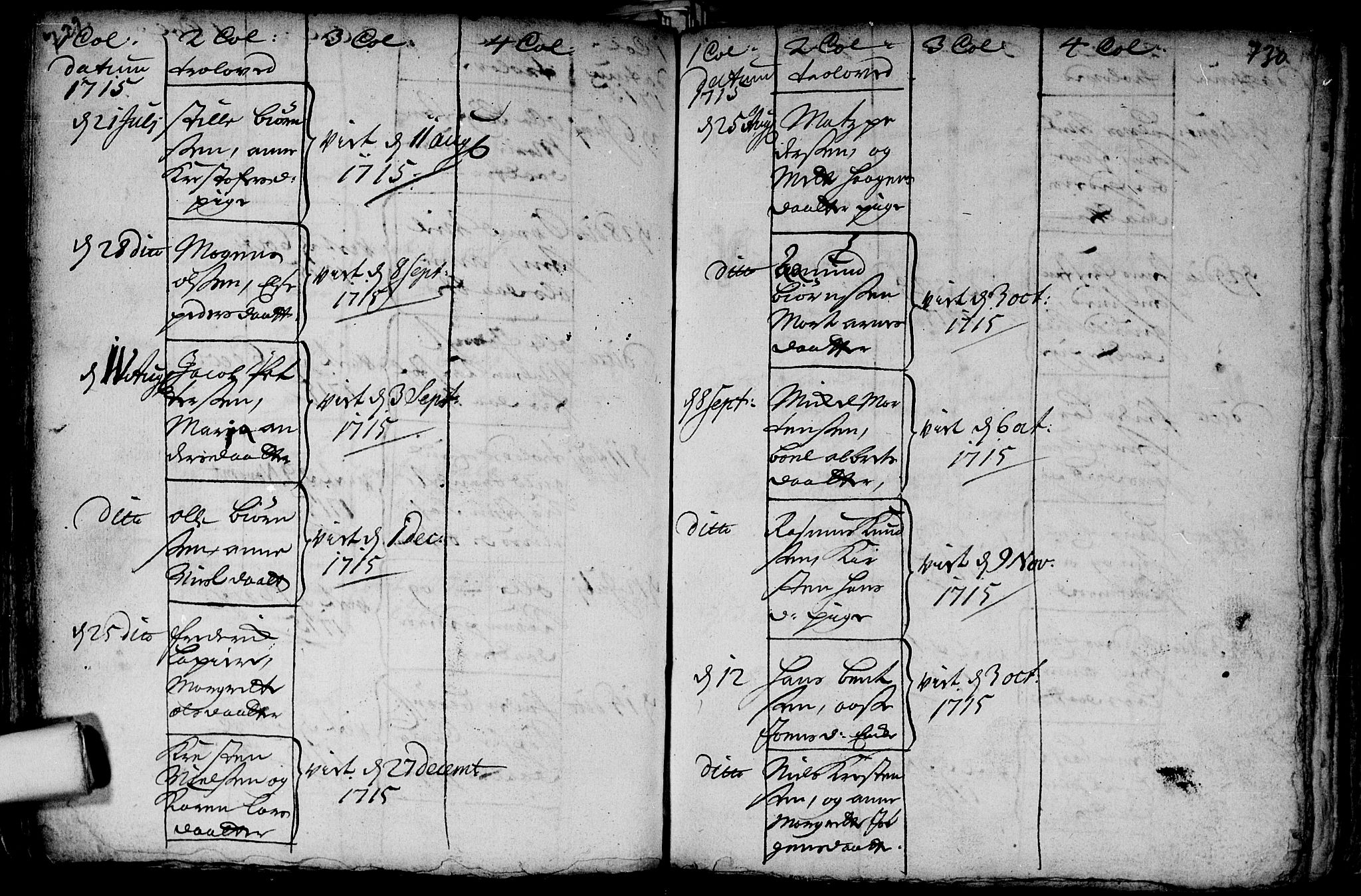 Aker prestekontor kirkebøker, AV/SAO-A-10861/F/L0002: Parish register (official) no. 2, 1714-1720, p. 729-730