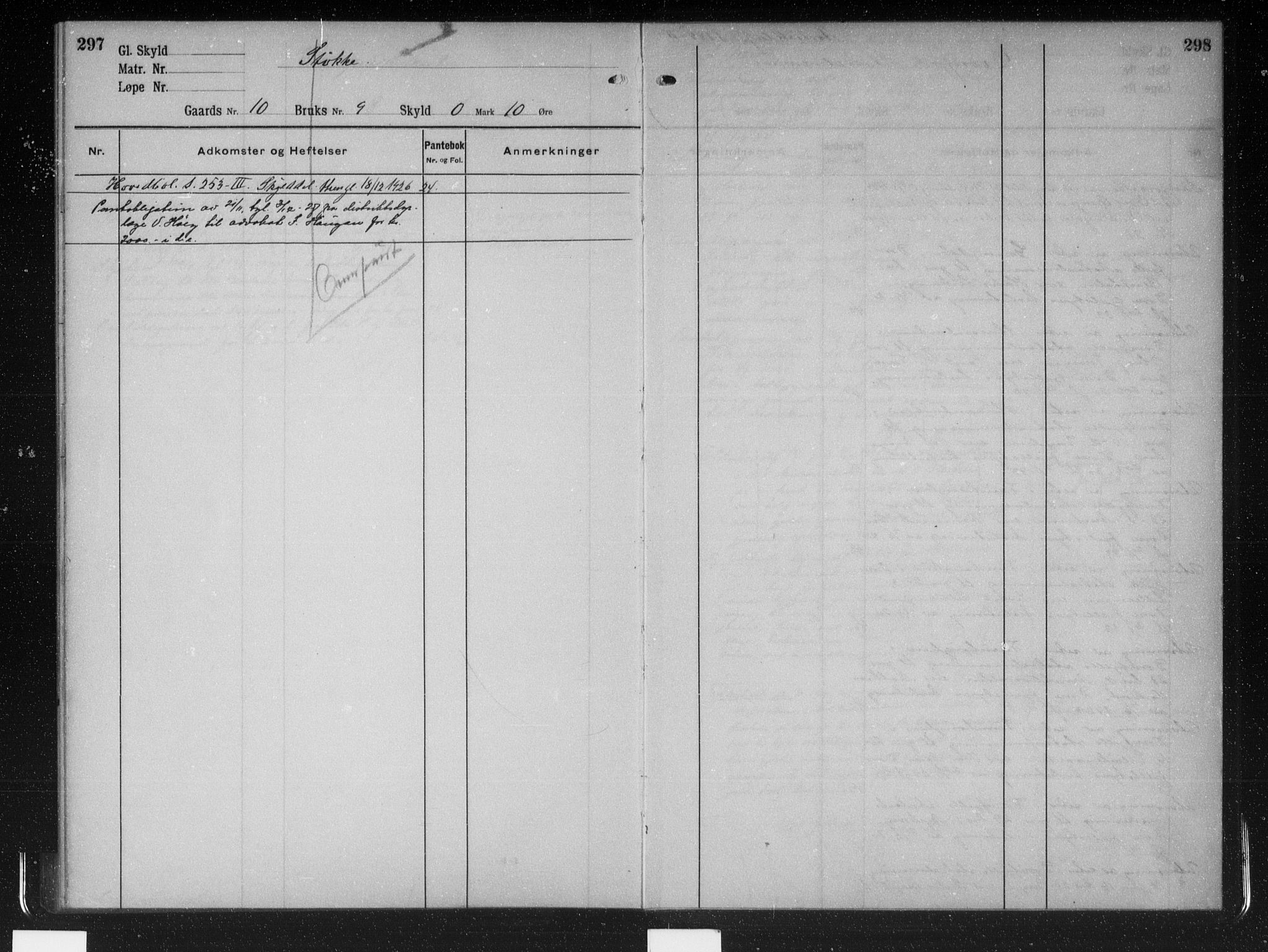 Nord-Gudbrandsdal tingrett, AV/SAH-TING-002/H/Ha/Hac/L0006: Mortgage register no. 6, 1917-1950, p. 297-298