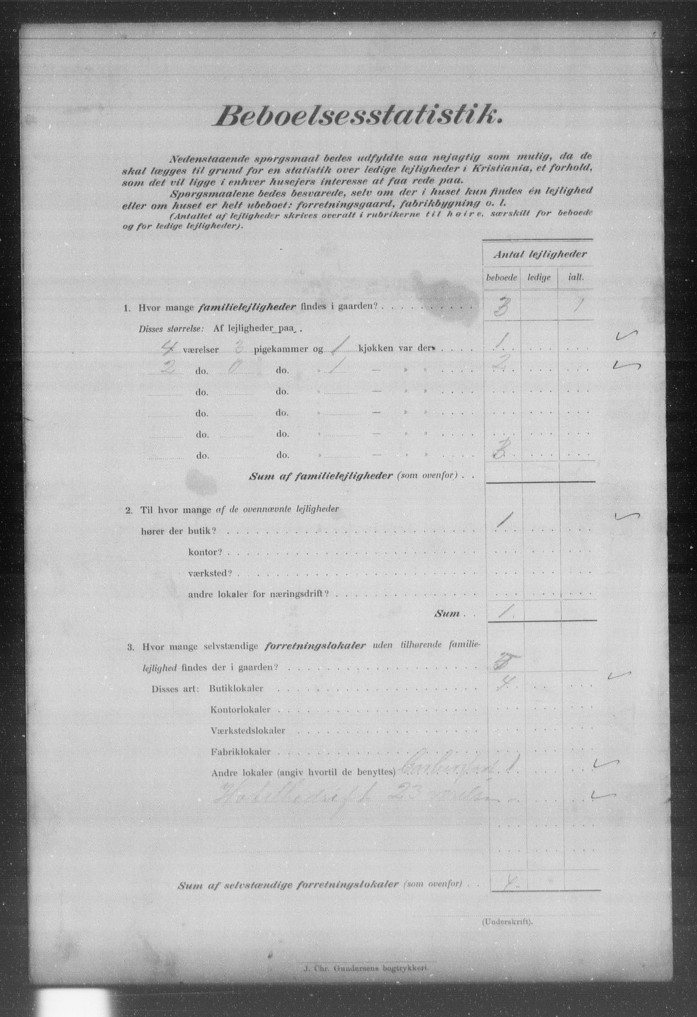 OBA, Municipal Census 1903 for Kristiania, 1903, p. 18207