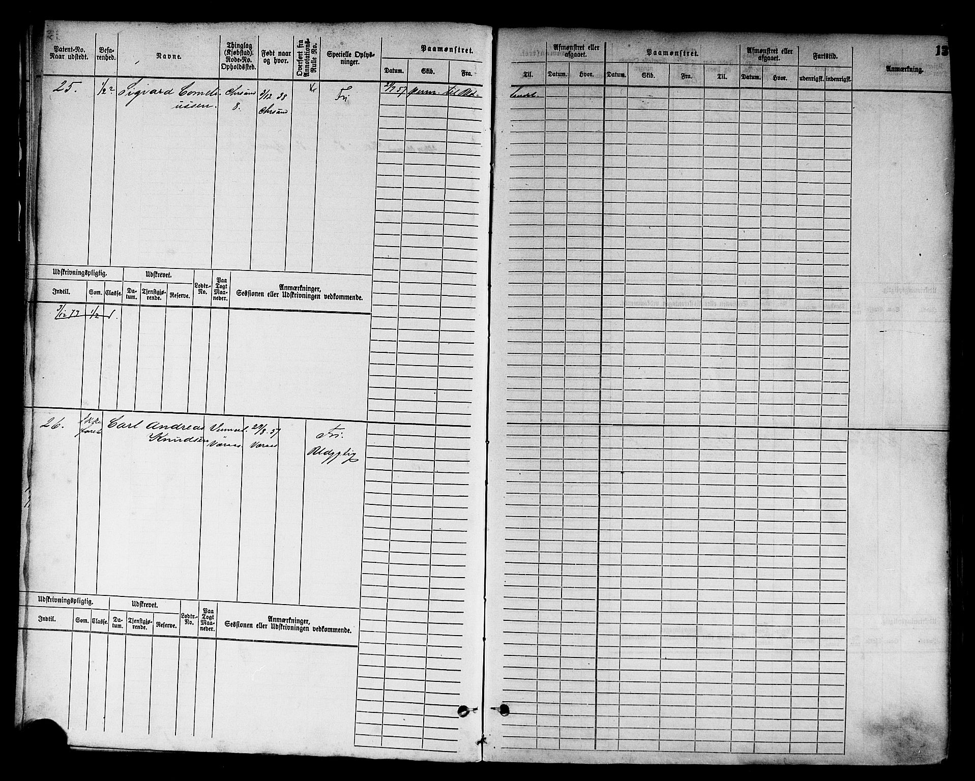 Kristiansand mønstringskrets, AV/SAK-2031-0015/F/Fb/L0003: Hovedrulle nr 1-762, I-10, 1860-1911, p. 21