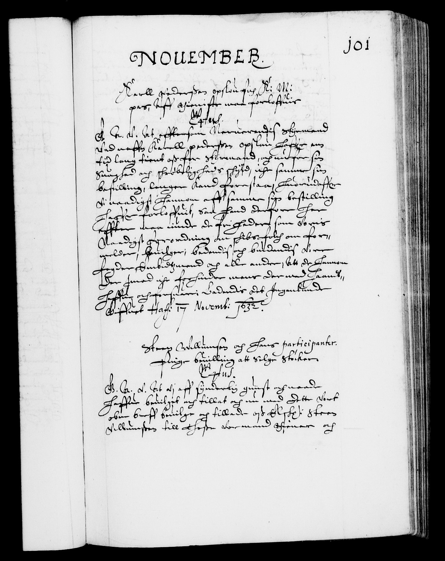 Danske Kanselli 1572-1799, AV/RA-EA-3023/F/Fc/Fca/Fcaa/L0005: Norske registre (mikrofilm), 1631-1636, p. 101a