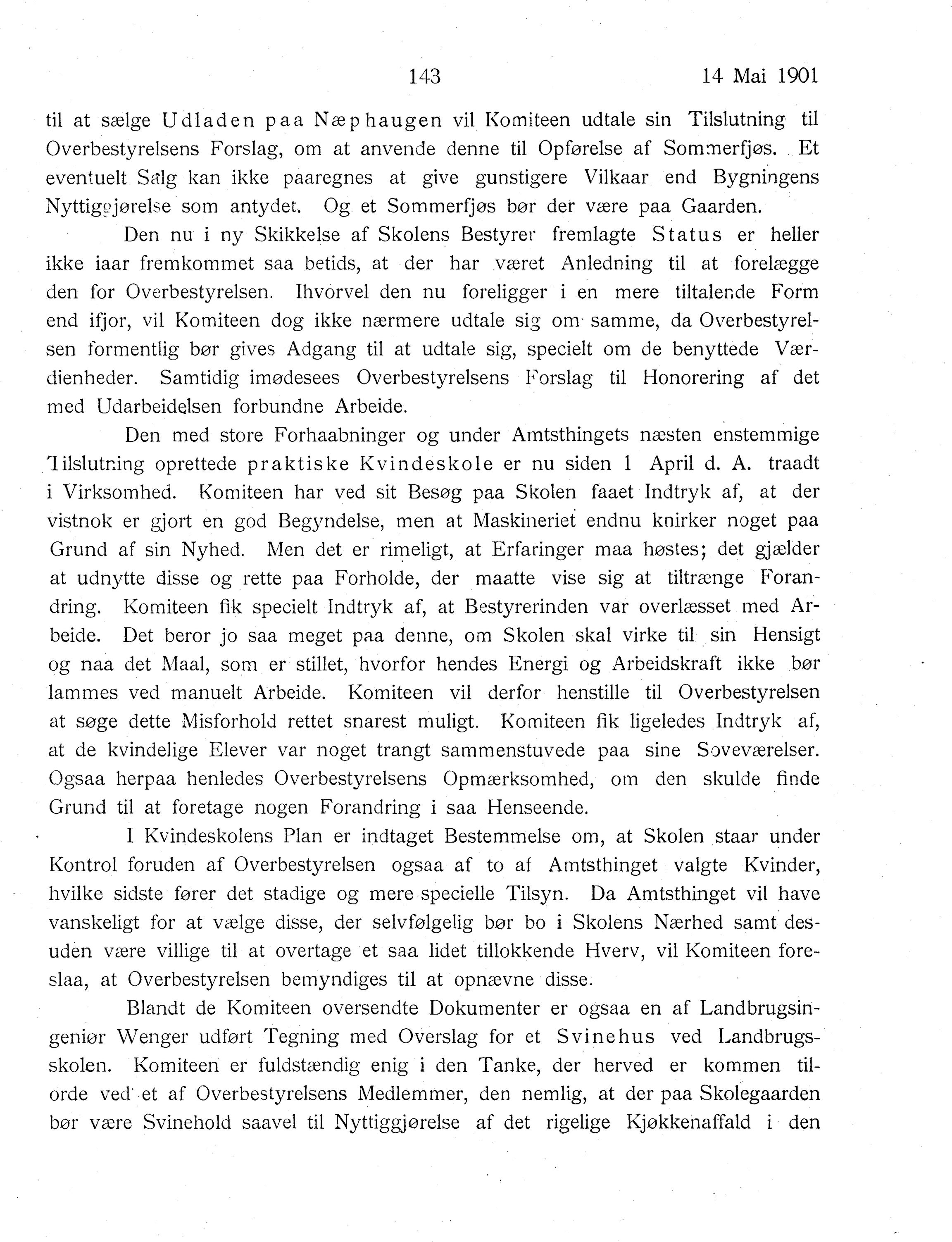 Nordland Fylkeskommune. Fylkestinget, AIN/NFK-17/176/A/Ac/L0024: Fylkestingsforhandlinger 1901, 1901