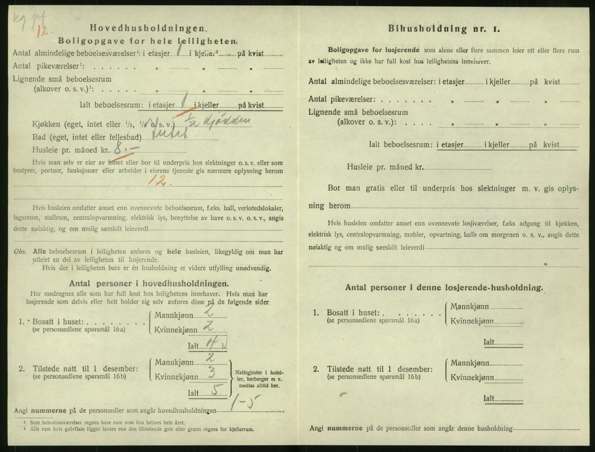 SAT, 1920 census for Levanger town, 1920, p. 1265