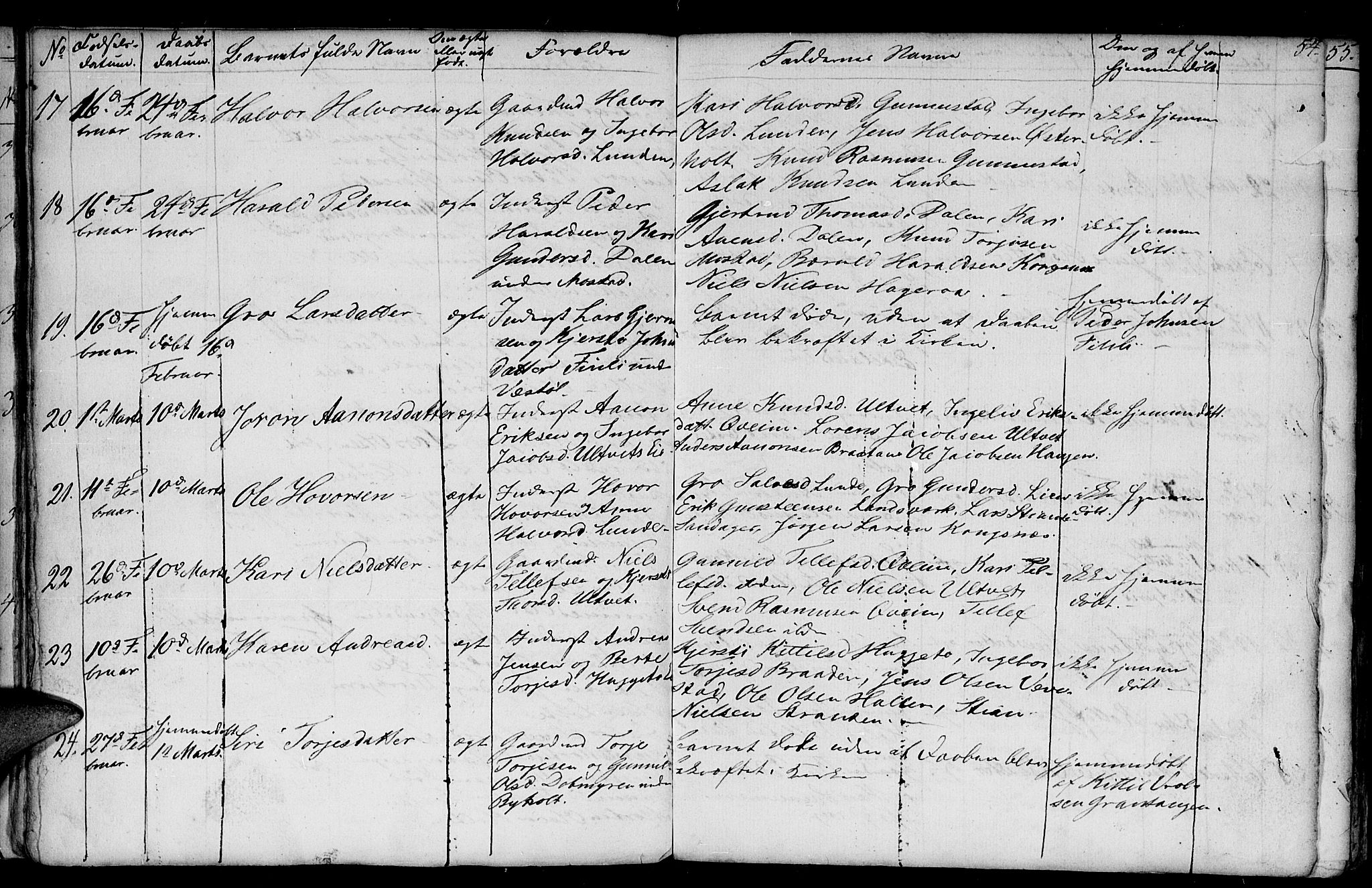 Gjerstad sokneprestkontor, AV/SAK-1111-0014/F/Fb/Fba/L0004: Parish register (copy) no. B 4, 1845-1853, p. 54