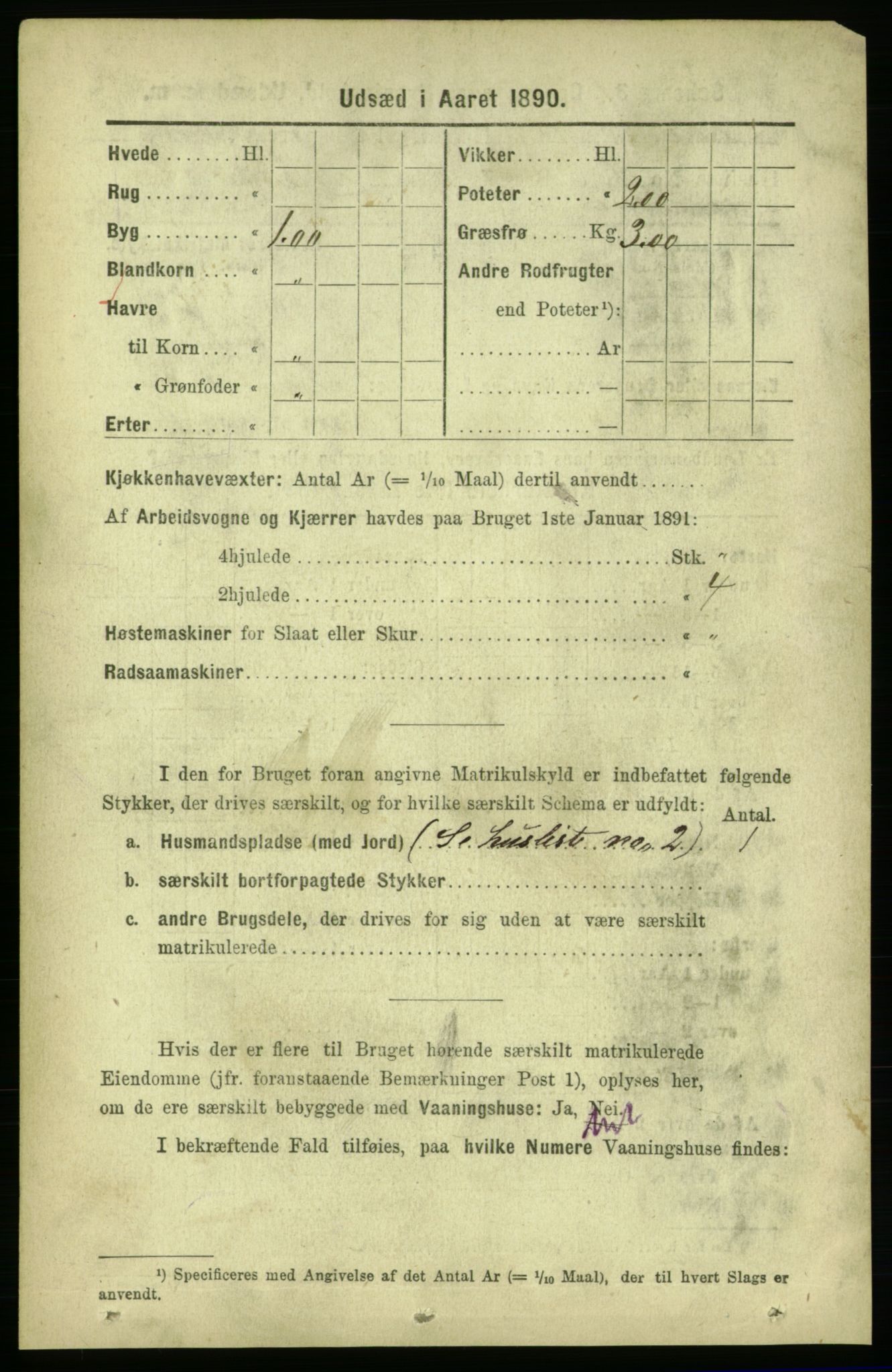 RA, 1891 census for 1654 Leinstrand, 1891, p. 1684