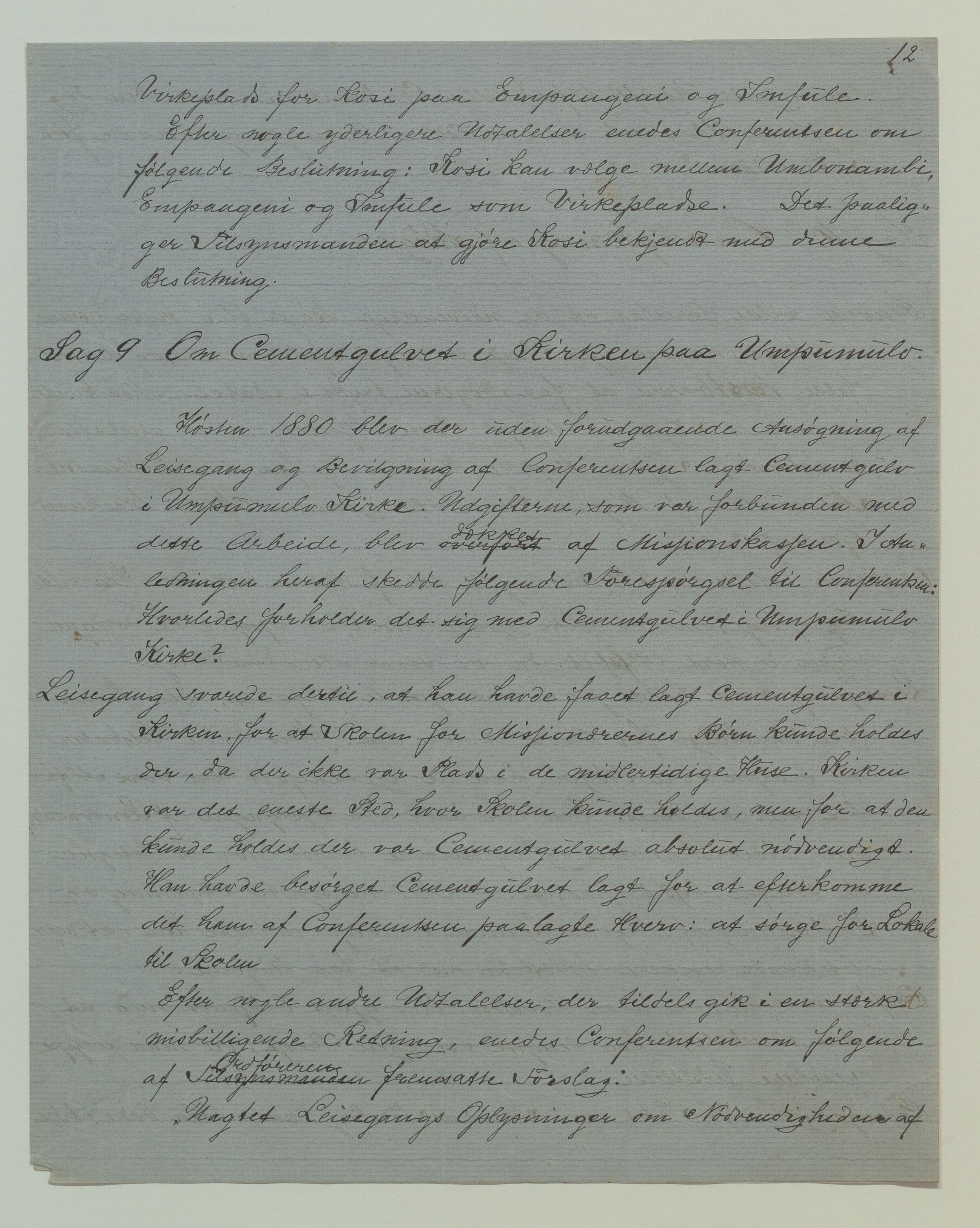 Det Norske Misjonsselskap - hovedadministrasjonen, VID/MA-A-1045/D/Da/Daa/L0036/0003: Konferansereferat og årsberetninger / Konferansereferat fra Sør-Afrika., 1882