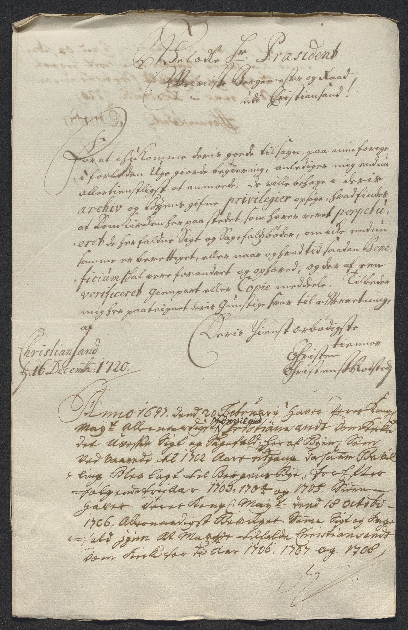 Rentekammeret inntil 1814, Reviderte regnskaper, Byregnskaper, AV/RA-EA-4066/R/Rm/L0286: [M19] Sikt og sakefall, 1719-1727, p. 264
