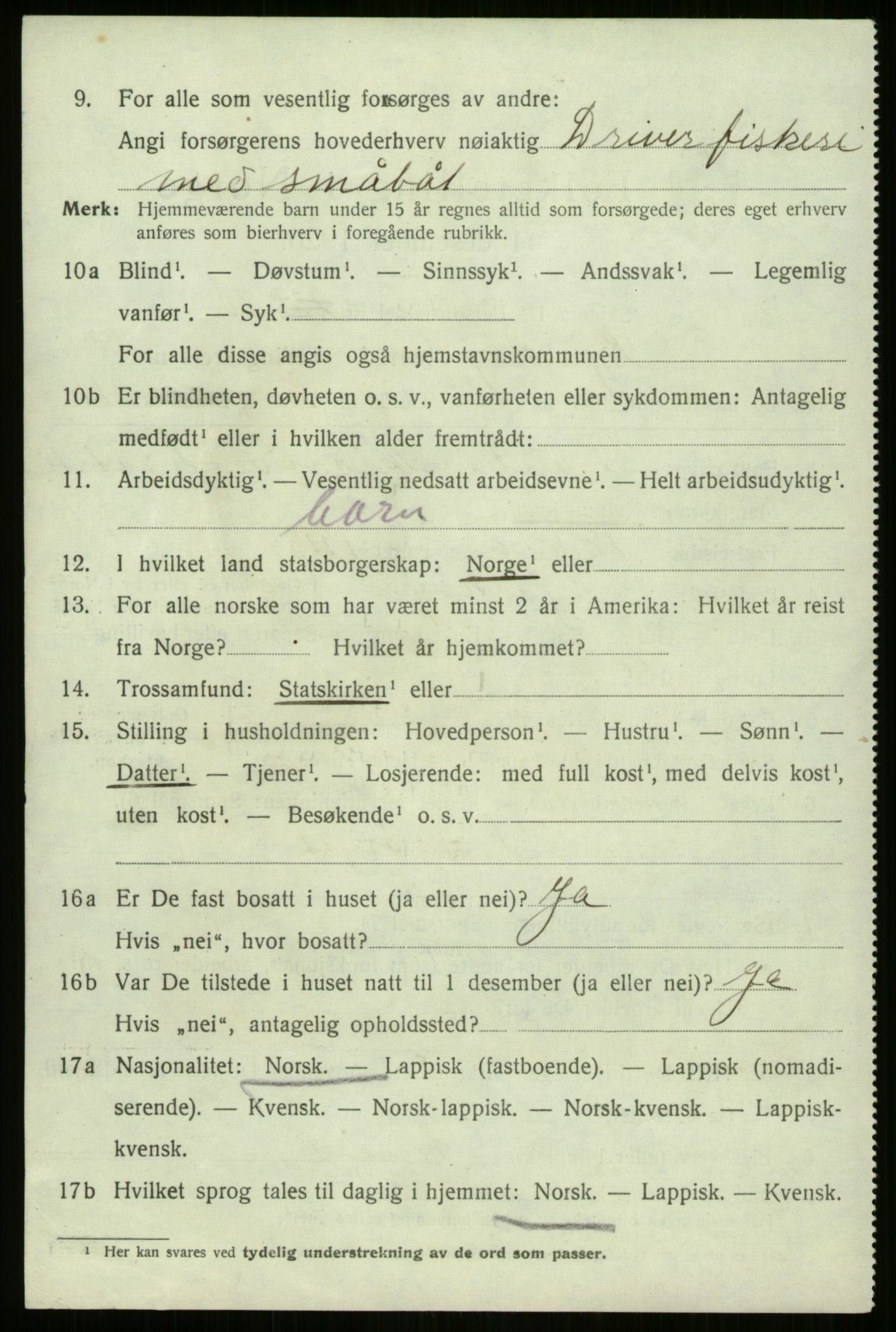 SATØ, 1920 census for Bjarkøy, 1920, p. 2024