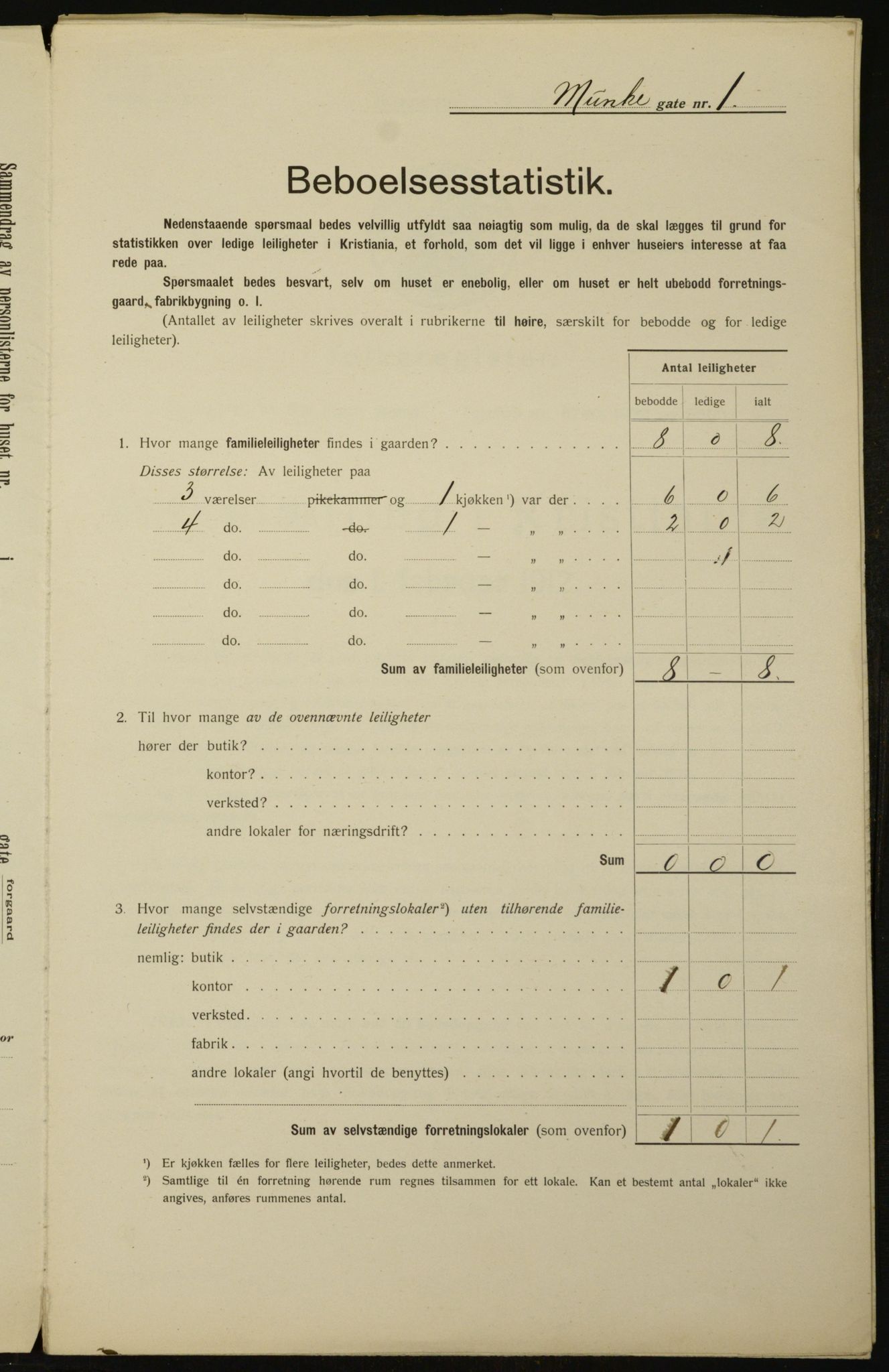 OBA, Municipal Census 1912 for Kristiania, 1912, p. 68453