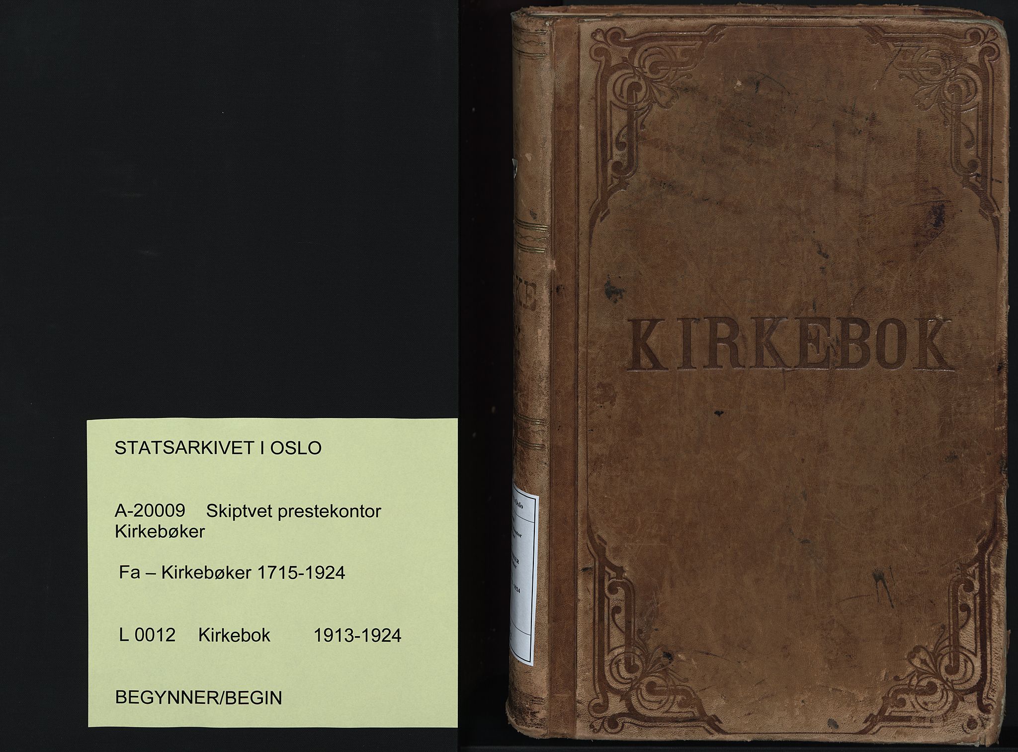 Skiptvet prestekontor Kirkebøker, AV/SAO-A-20009/F/Fa/L0012: Parish register (official) no. 12, 1913-1924