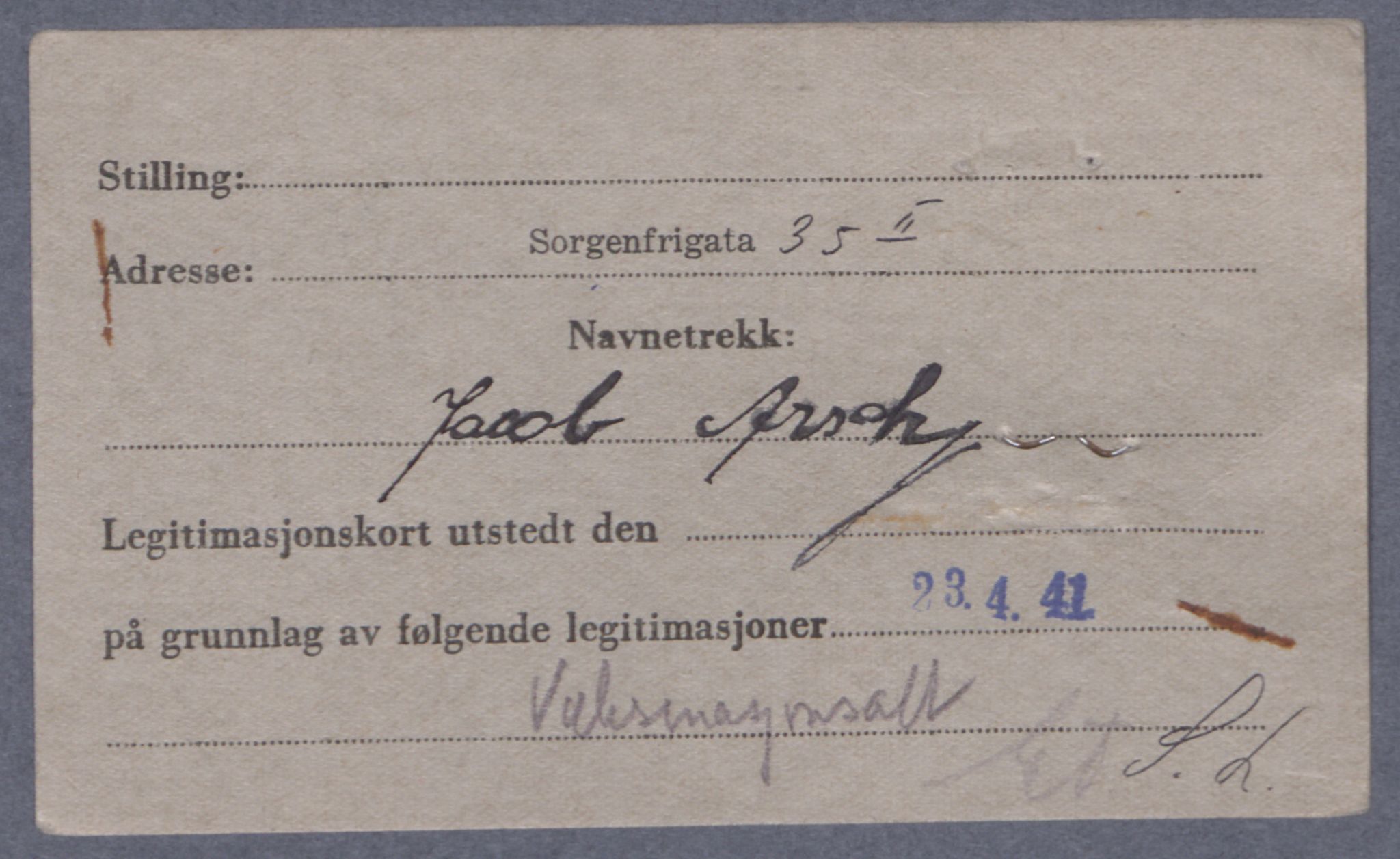 Sosialdepartementet, Våre Falne, RA/S-1708/E/Ee/L0021A: Fotografier av jøder på legitimasjonskort (1941-42), 1941-1942, p. 6