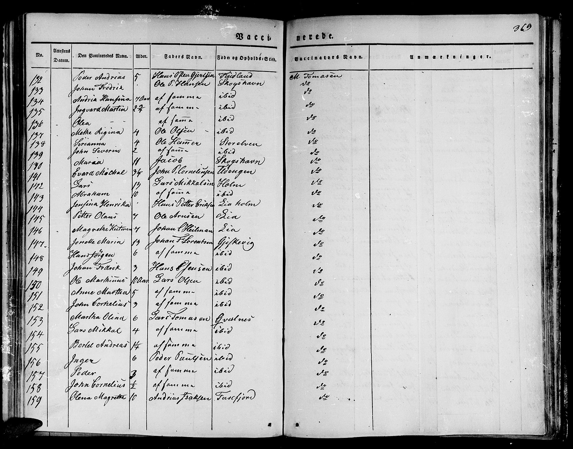 Tranøy sokneprestkontor, SATØ/S-1313/I/Ia/Iaa/L0005kirke: Parish register (official) no. 5, 1829-1844, p. 369