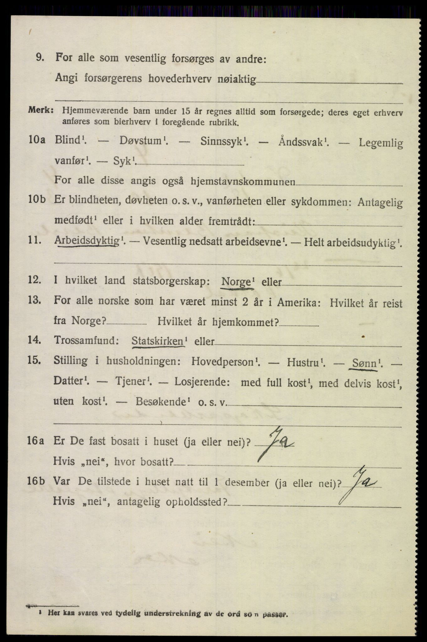 SAH, 1920 census for Vardal, 1920, p. 3048