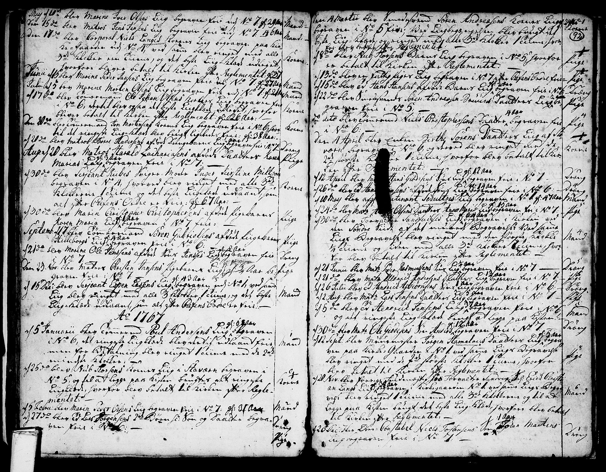 Stavern kirkebøker, SAKO/A-318/F/Fa/L0001: Parish register (official) no. 1, 1756-1782, p. 92