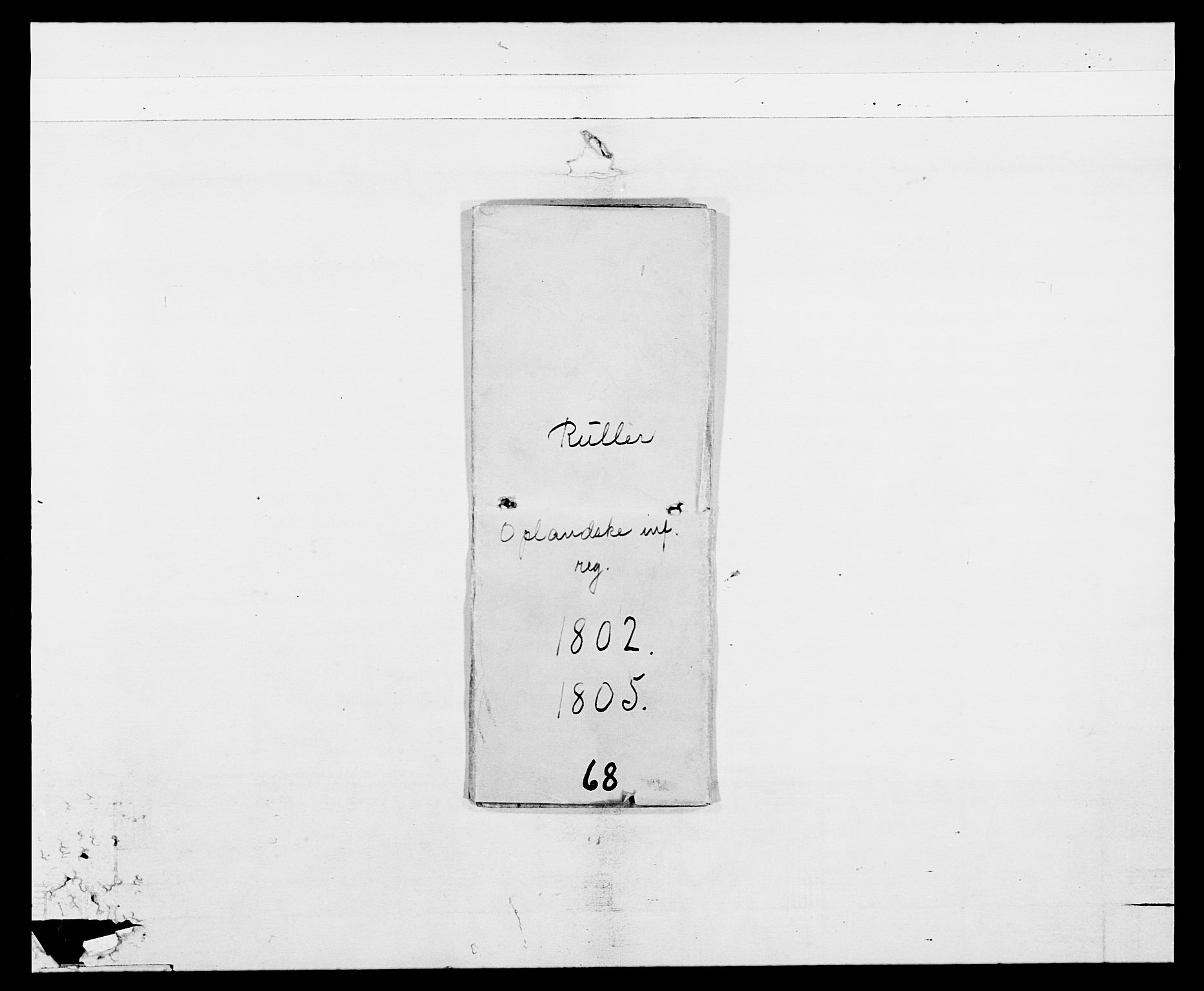 Generalitets- og kommissariatskollegiet, Det kongelige norske kommissariatskollegium, AV/RA-EA-5420/E/Eh/L0068: Opplandske nasjonale infanteriregiment, 1802-1805, p. 5