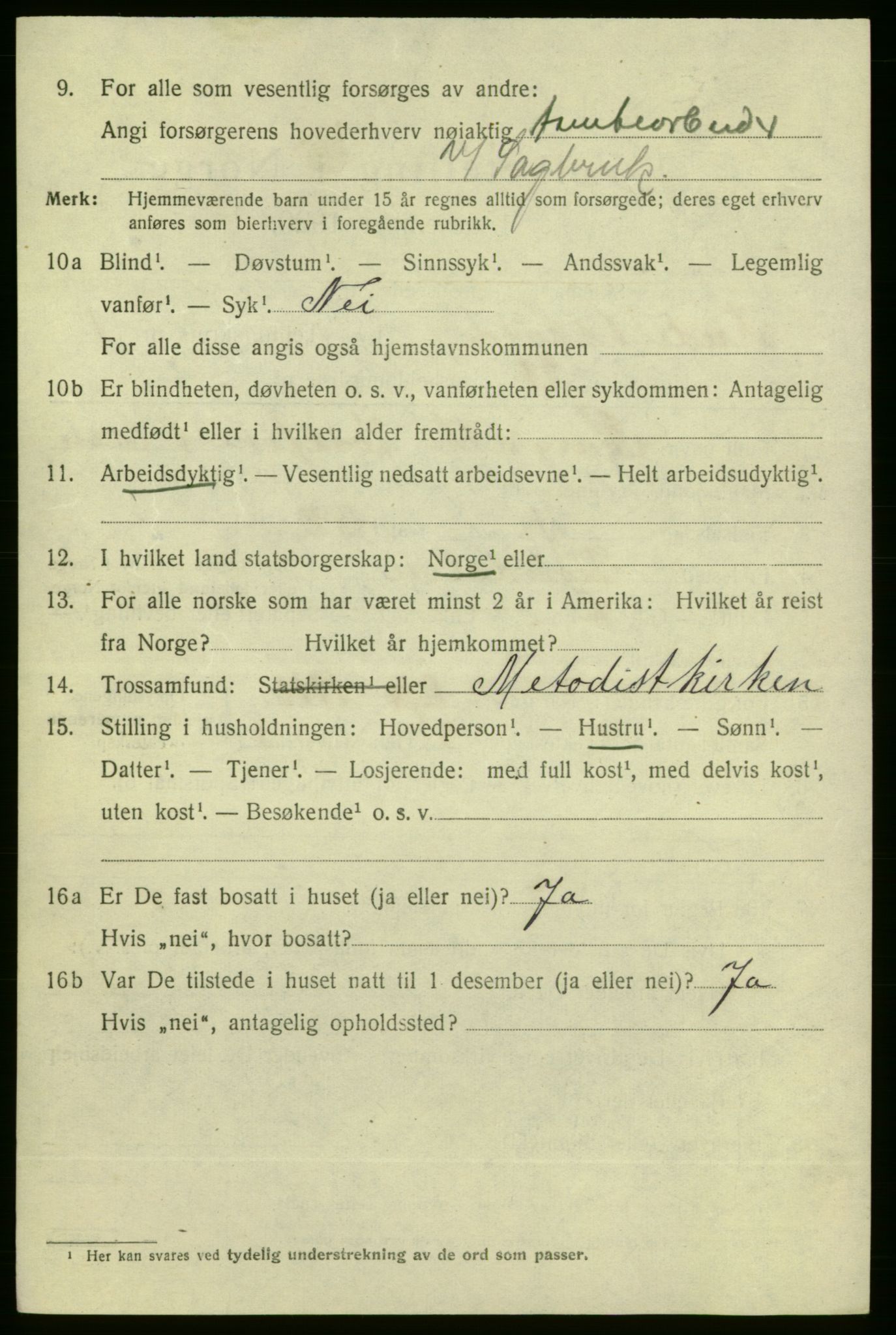 SAO, 1920 census for Fredrikshald, 1920, p. 8443