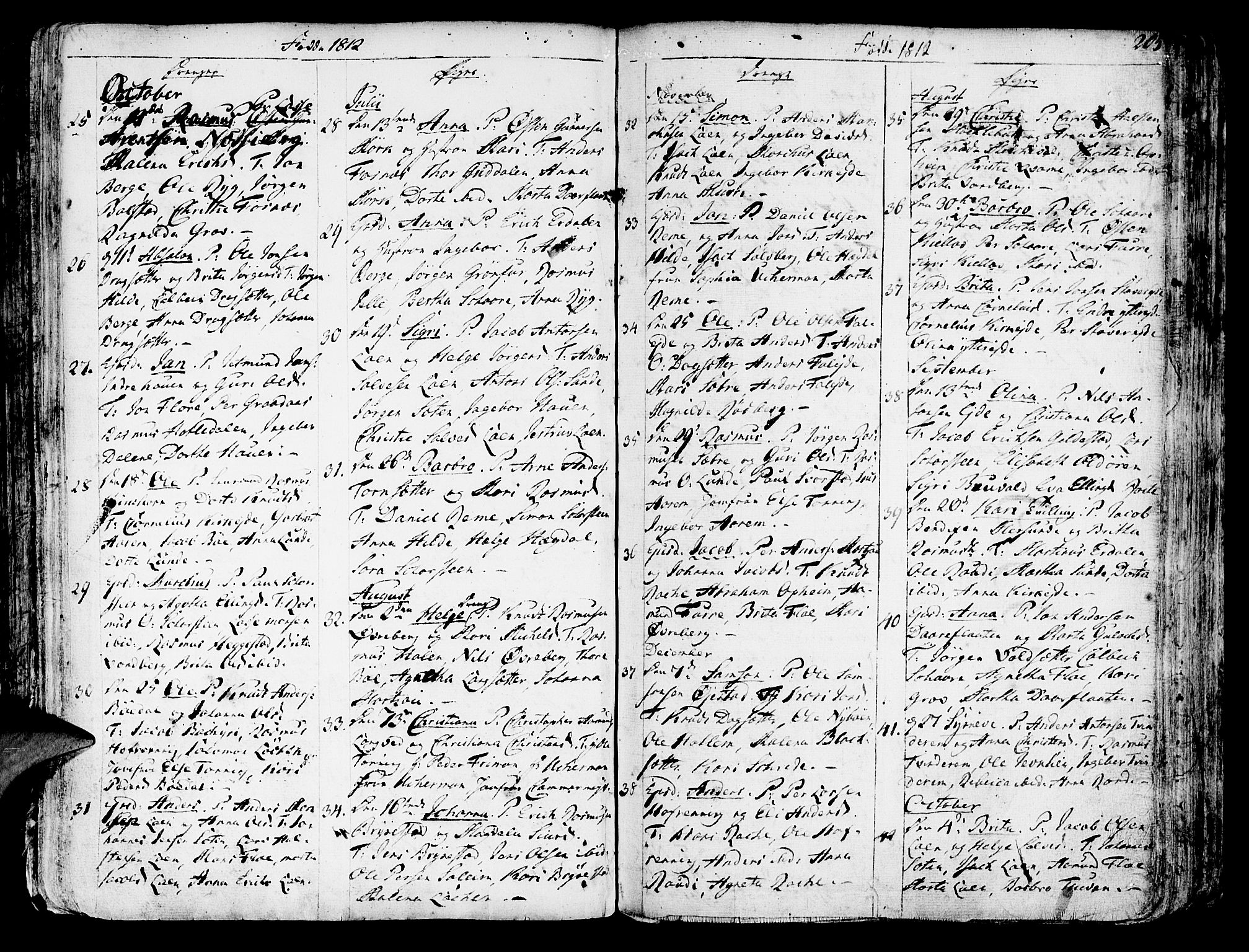 Innvik sokneprestembete, AV/SAB-A-80501: Parish register (official) no. A 1, 1750-1816, p. 205