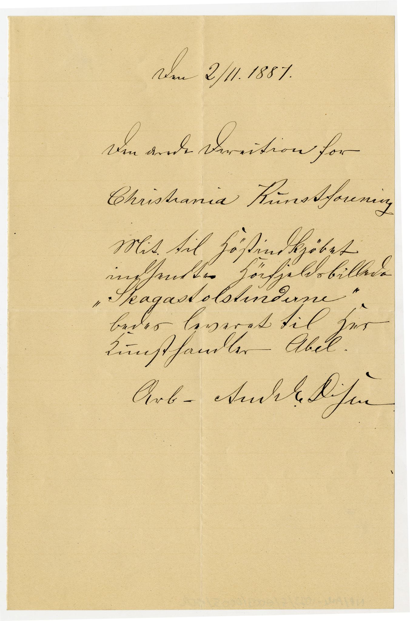 Diderik Maria Aalls brevsamling, NF/Ark-1023/F/L0003: D.M. Aalls brevsamling. D - G, 1797-1889, p. 120