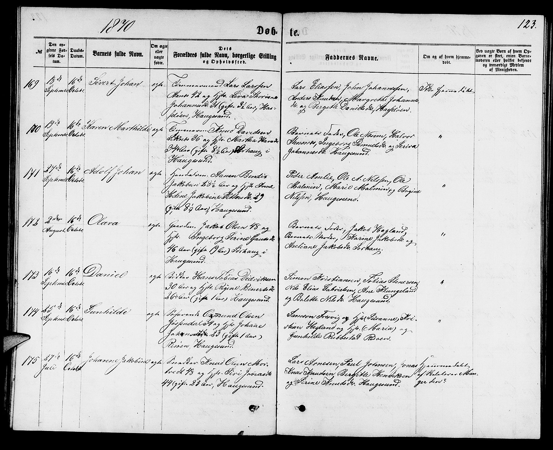 Torvastad sokneprestkontor, AV/SAST-A -101857/H/Ha/Hab/L0007: Parish register (copy) no. B 7, 1866-1873, p. 123