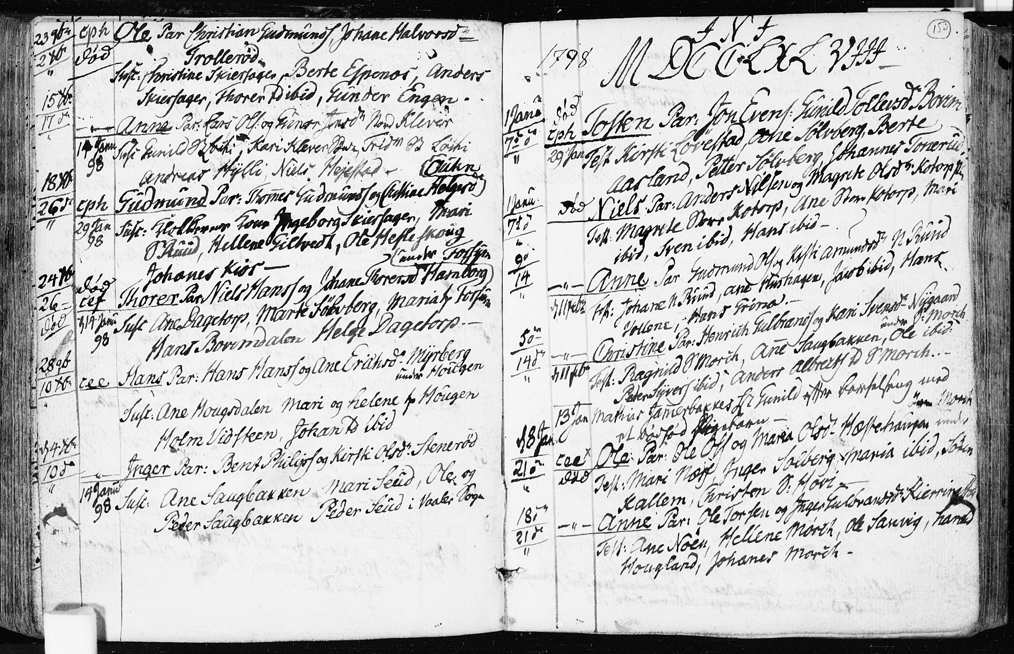 Spydeberg prestekontor Kirkebøker, AV/SAO-A-10924/F/Fa/L0003: Parish register (official) no. I 3, 1778-1814, p. 153