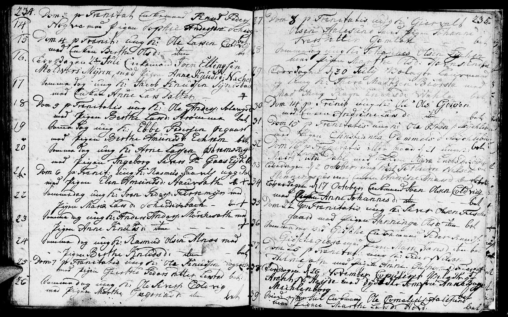 Ministerialprotokoller, klokkerbøker og fødselsregistre - Møre og Romsdal, AV/SAT-A-1454/528/L0421: Parish register (copy) no. 528C02, 1785-1800, p. 234-235