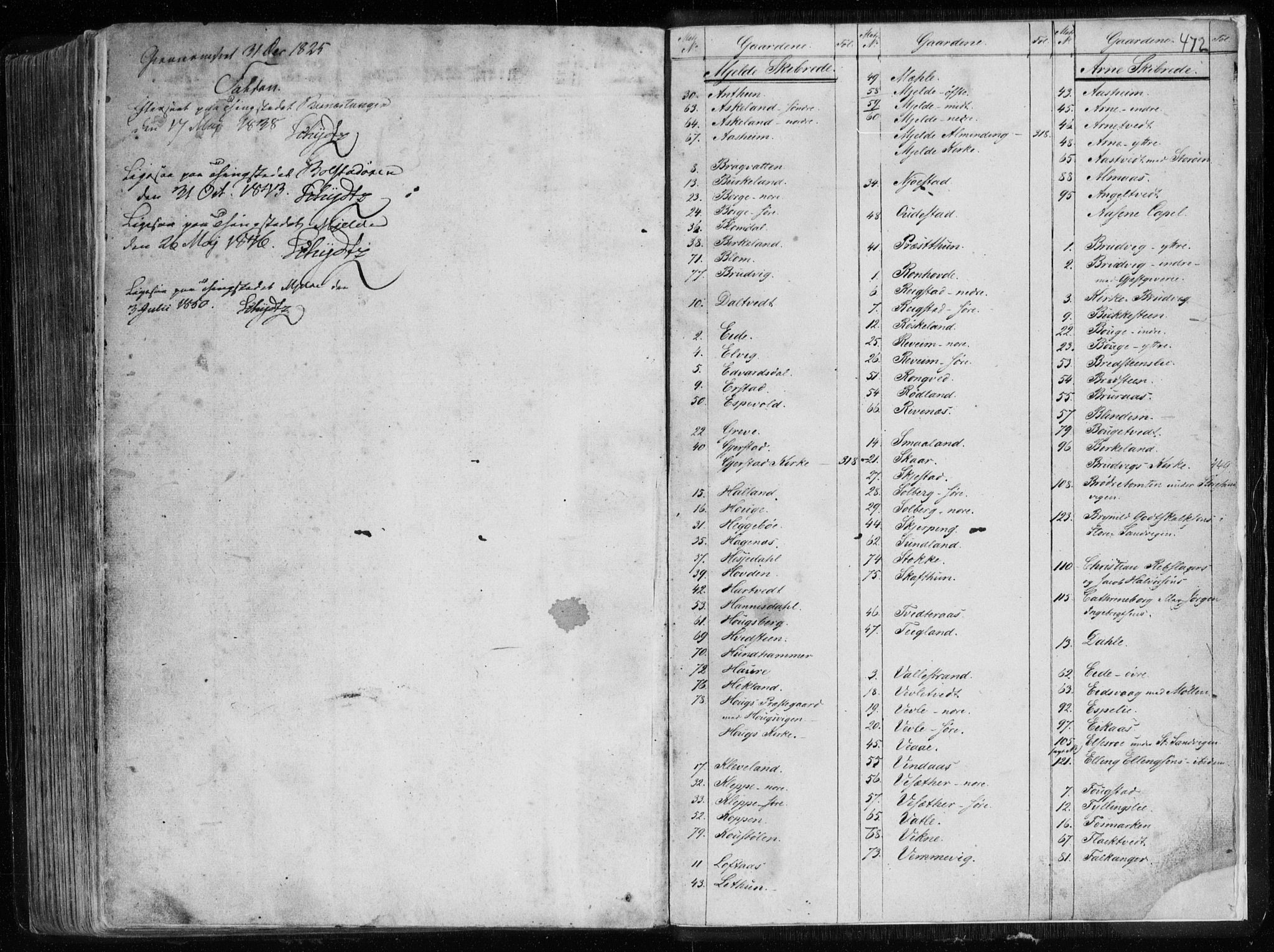 Nordhordland sorenskrivar, SAB/A-2901/1/G/Ga/Gaaa/L0006b: Mortgage register no. II.A.a.6b, 1820-1851, p. 472