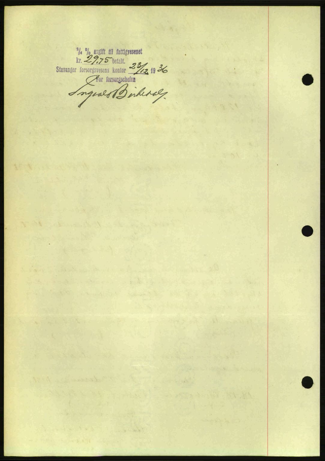 Stavanger byrett, AV/SAST-A-100455/002/G/Gb/L0012: Mortgage book no. A2, 1936-1937, Diary no: : 3625/1936