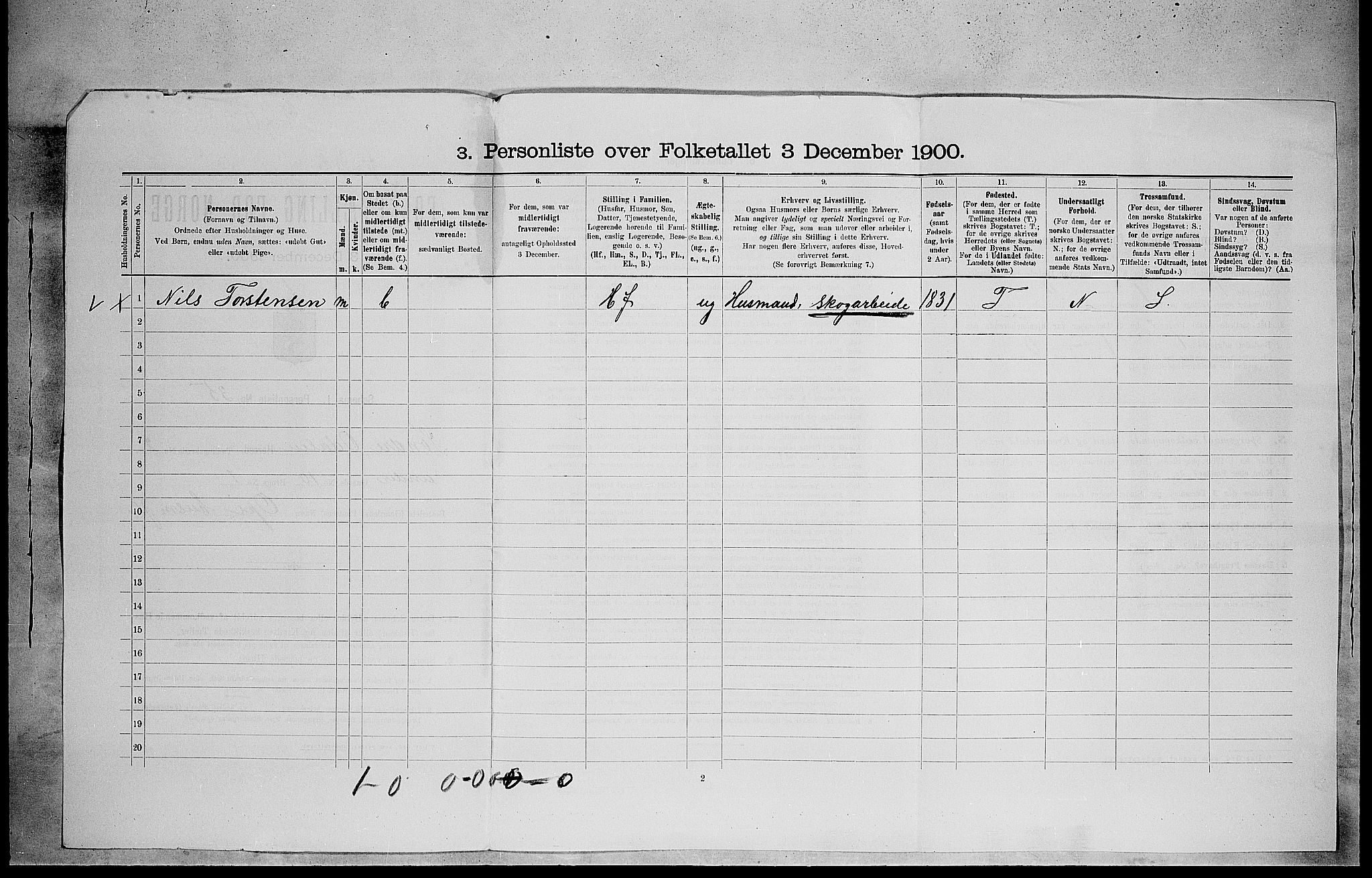 SAH, 1900 census for Sør-Odal, 1900, p. 64