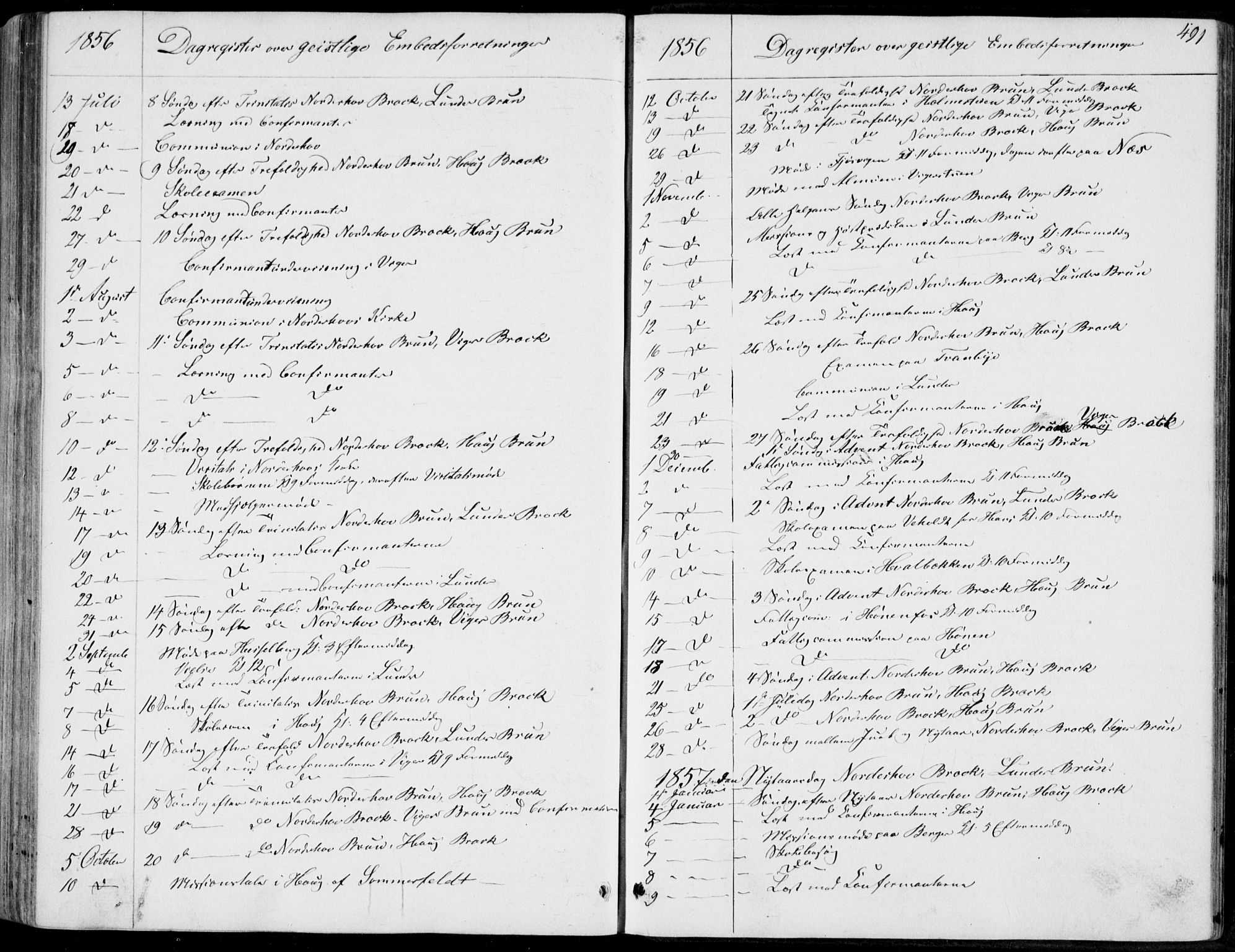 Norderhov kirkebøker, SAKO/A-237/F/Fa/L0012: Parish register (official) no. 12, 1856-1865, p. 491