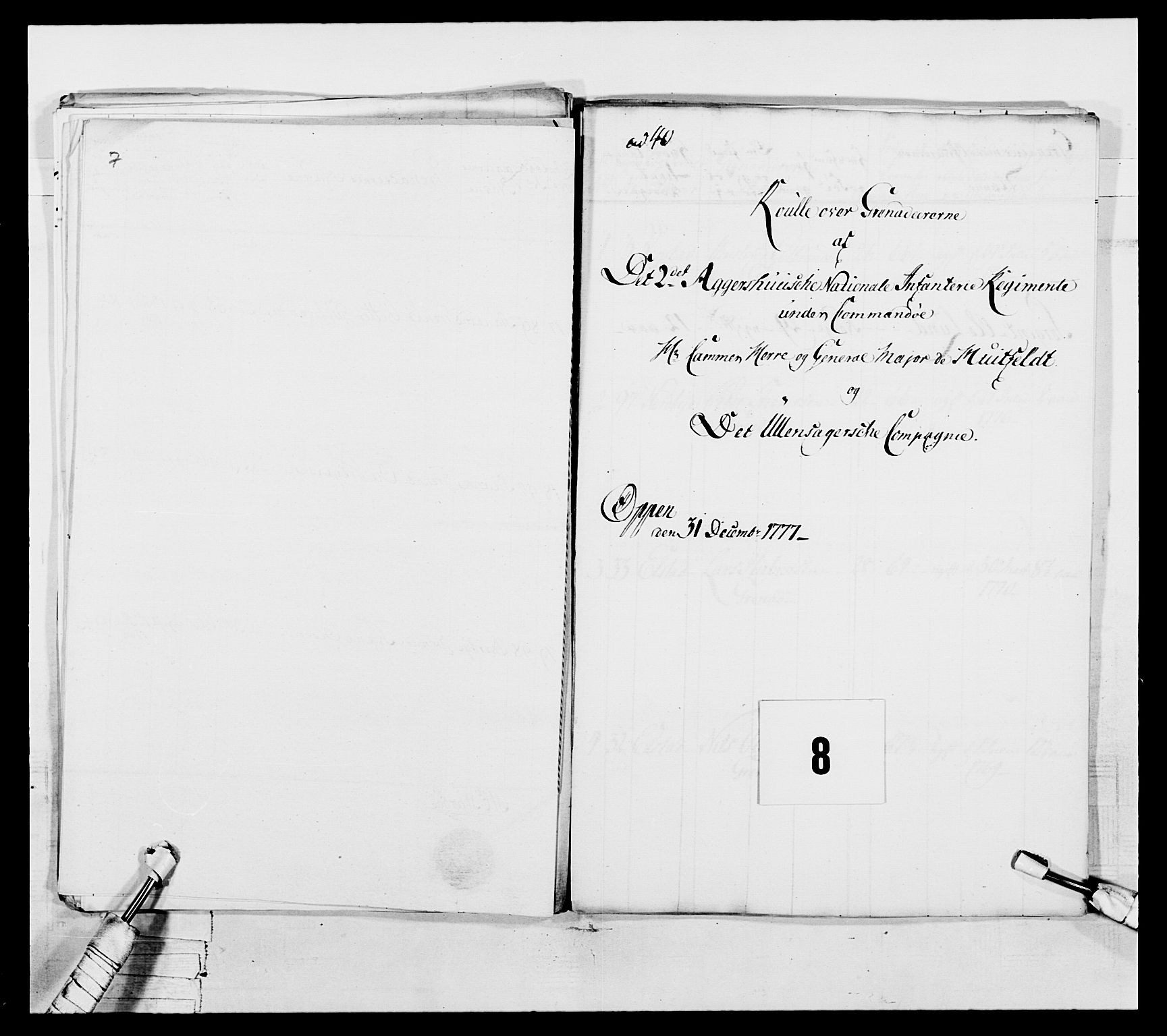 Generalitets- og kommissariatskollegiet, Det kongelige norske kommissariatskollegium, AV/RA-EA-5420/E/Eh/L0043a: 2. Akershusiske nasjonale infanteriregiment, 1767-1778, p. 646