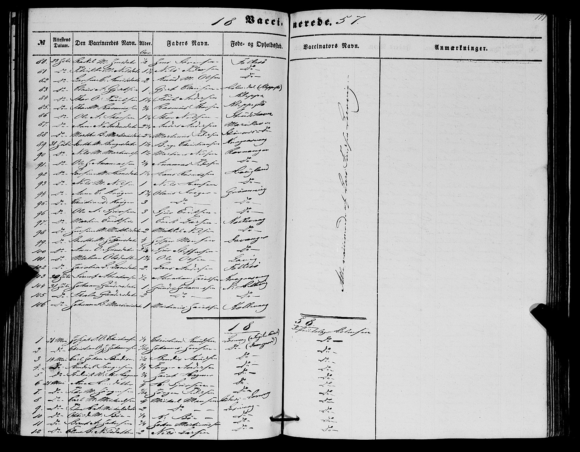 Askøy Sokneprestembete, SAB/A-74101/H/Ha/Haa/Haaa/L0012: Parish register (official) no. A 12, 1855-1877, p. 177