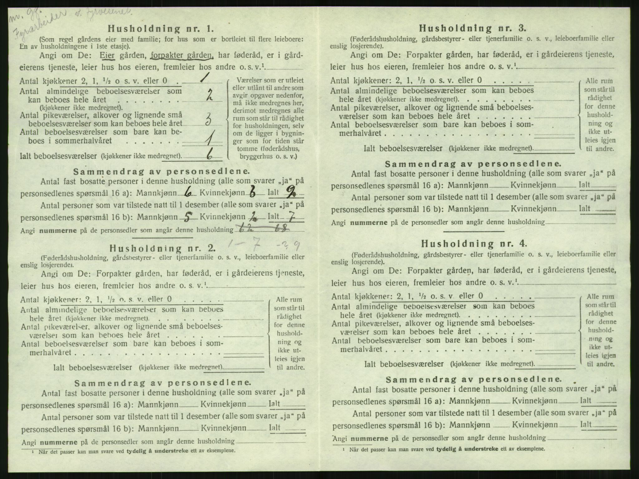 SAT, 1920 census for Dønnes, 1920, p. 565