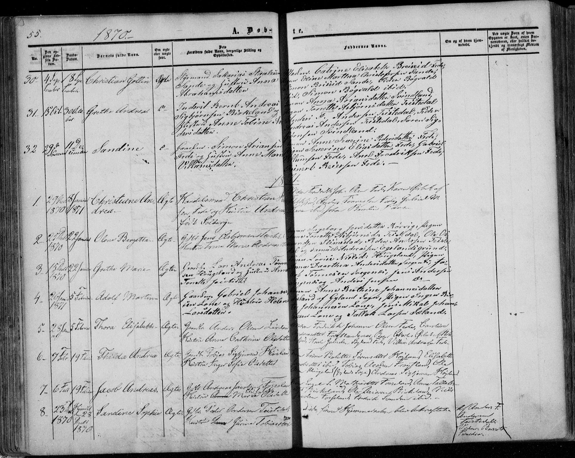 Kvinesdal sokneprestkontor, SAK/1111-0026/F/Fa/Faa/L0002: Parish register (official) no. A 2, 1850-1876, p. 65