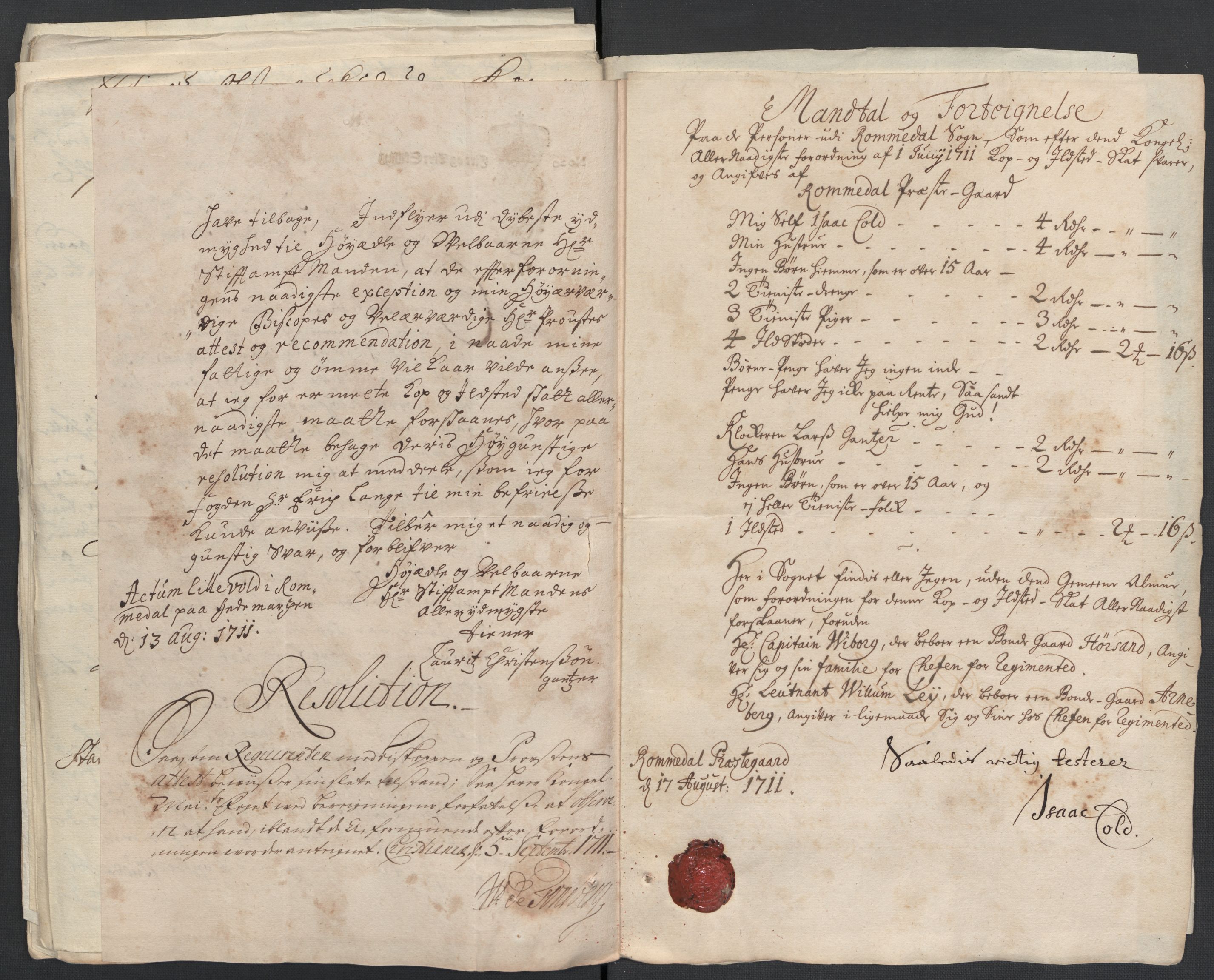 Rentekammeret inntil 1814, Reviderte regnskaper, Fogderegnskap, AV/RA-EA-4092/R16/L1047: Fogderegnskap Hedmark, 1711, p. 380