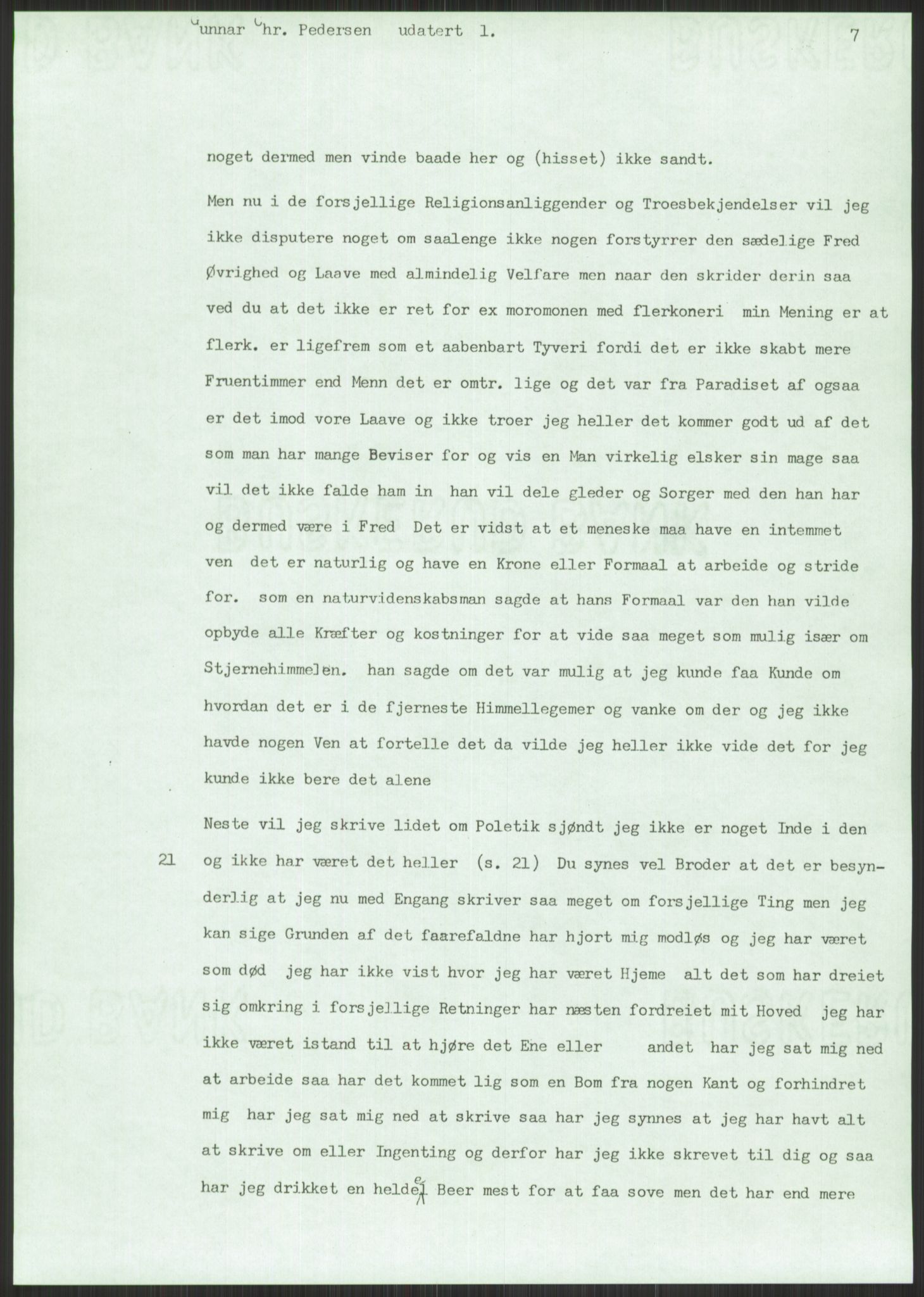 Samlinger til kildeutgivelse, Amerikabrevene, AV/RA-EA-4057/F/L0014: Innlån fra Oppland: Nyberg - Slettahaugen, 1838-1914, p. 785