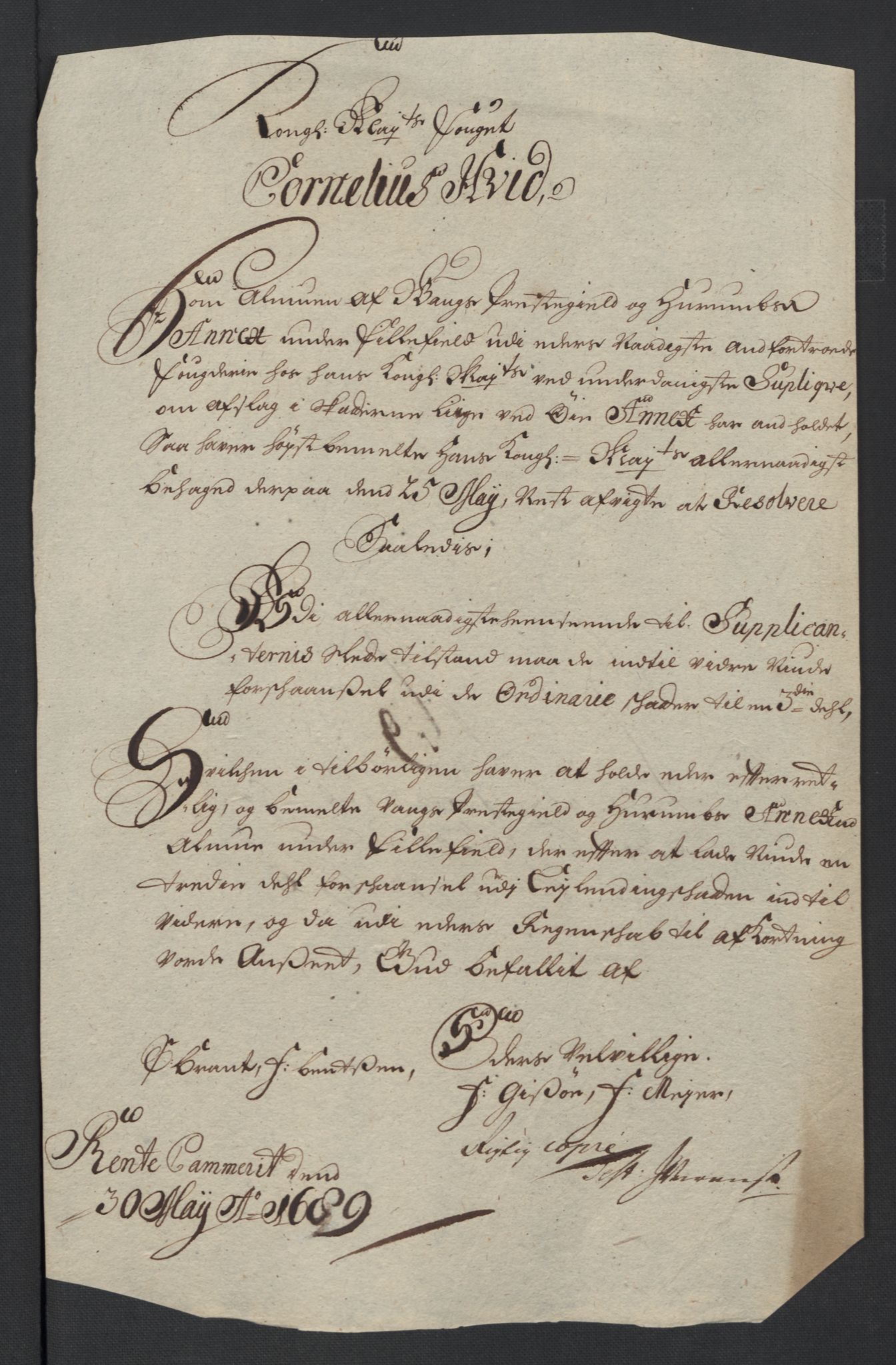 Rentekammeret inntil 1814, Reviderte regnskaper, Fogderegnskap, AV/RA-EA-4092/R18/L1294: Fogderegnskap Hadeland, Toten og Valdres, 1696, p. 157