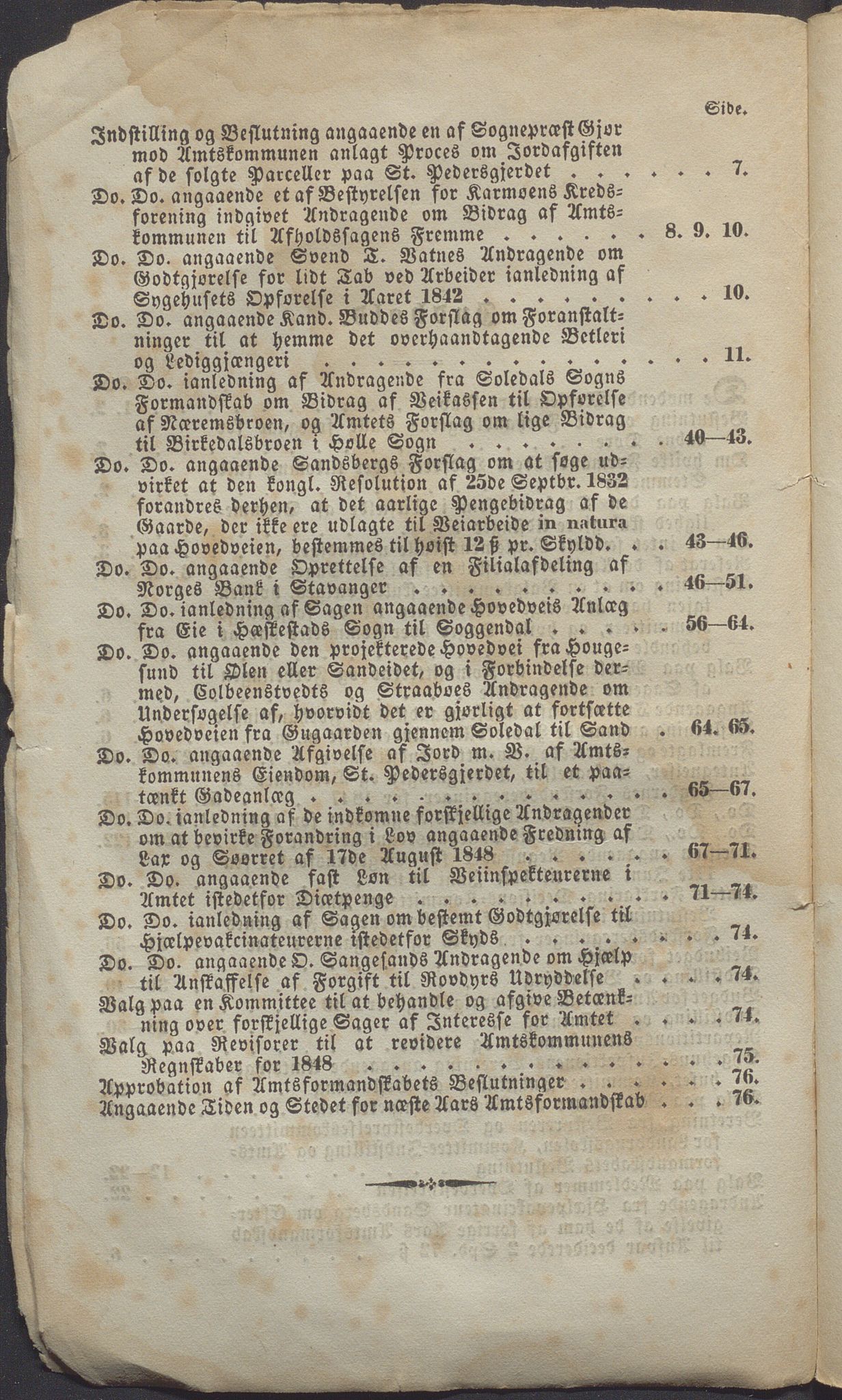 Rogaland fylkeskommune - Fylkesrådmannen , IKAR/A-900/A, 1849-1852, p. 7