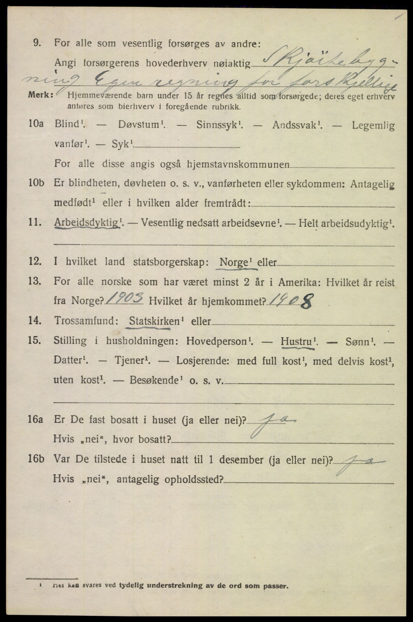 SAK, 1920 census for Lista, 1920, p. 8332