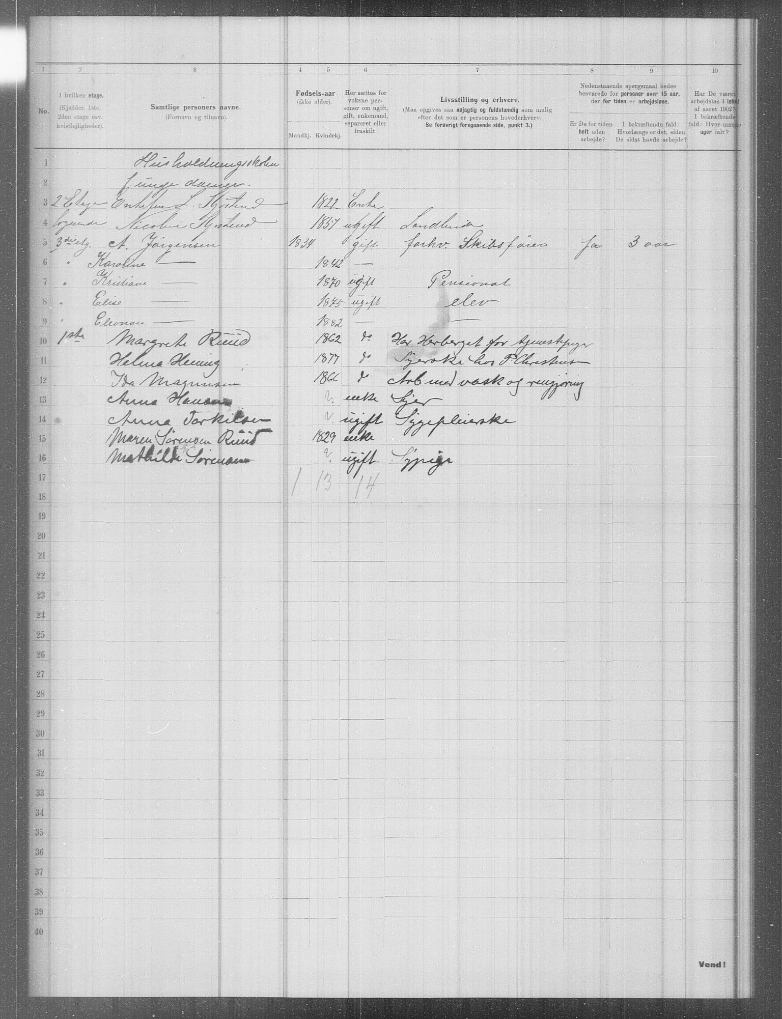 OBA, Municipal Census 1902 for Kristiania, 1902, p. 10278