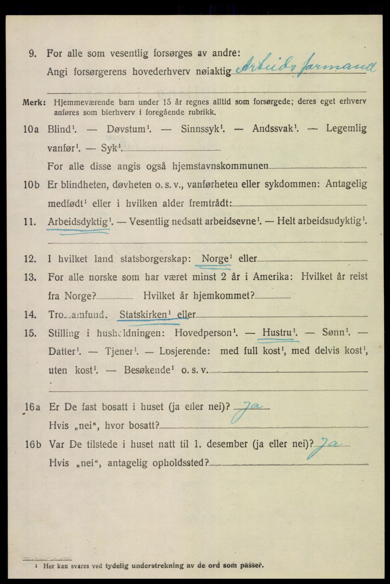 SAK, 1920 census for Landvik, 1920, p. 2145
