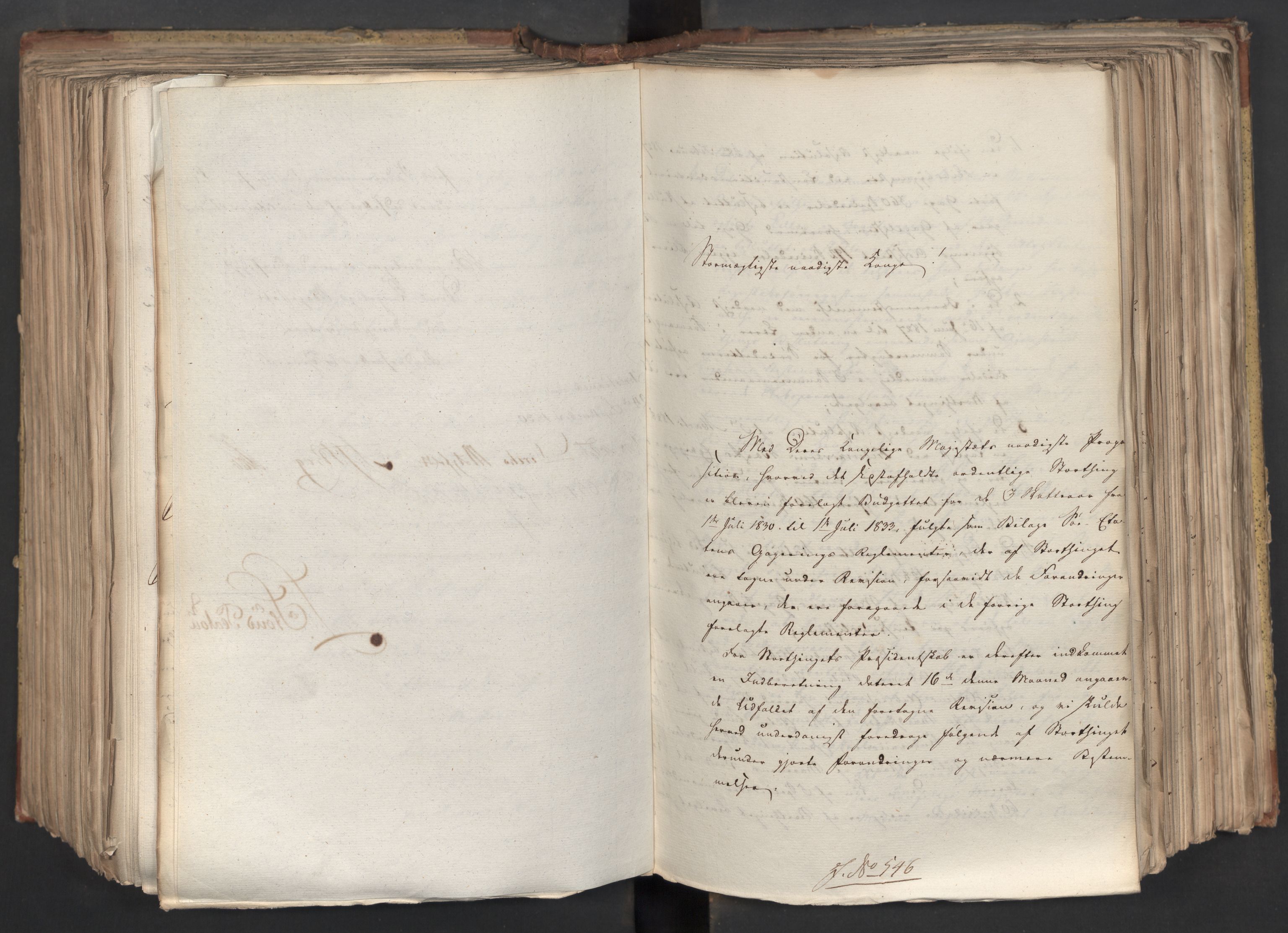 Statsrådsavdelingen i Stockholm, AV/RA-S-1003/D/Da/L0067: Regjeringsinnstillinger nr. 450-659, 1830, p. 377