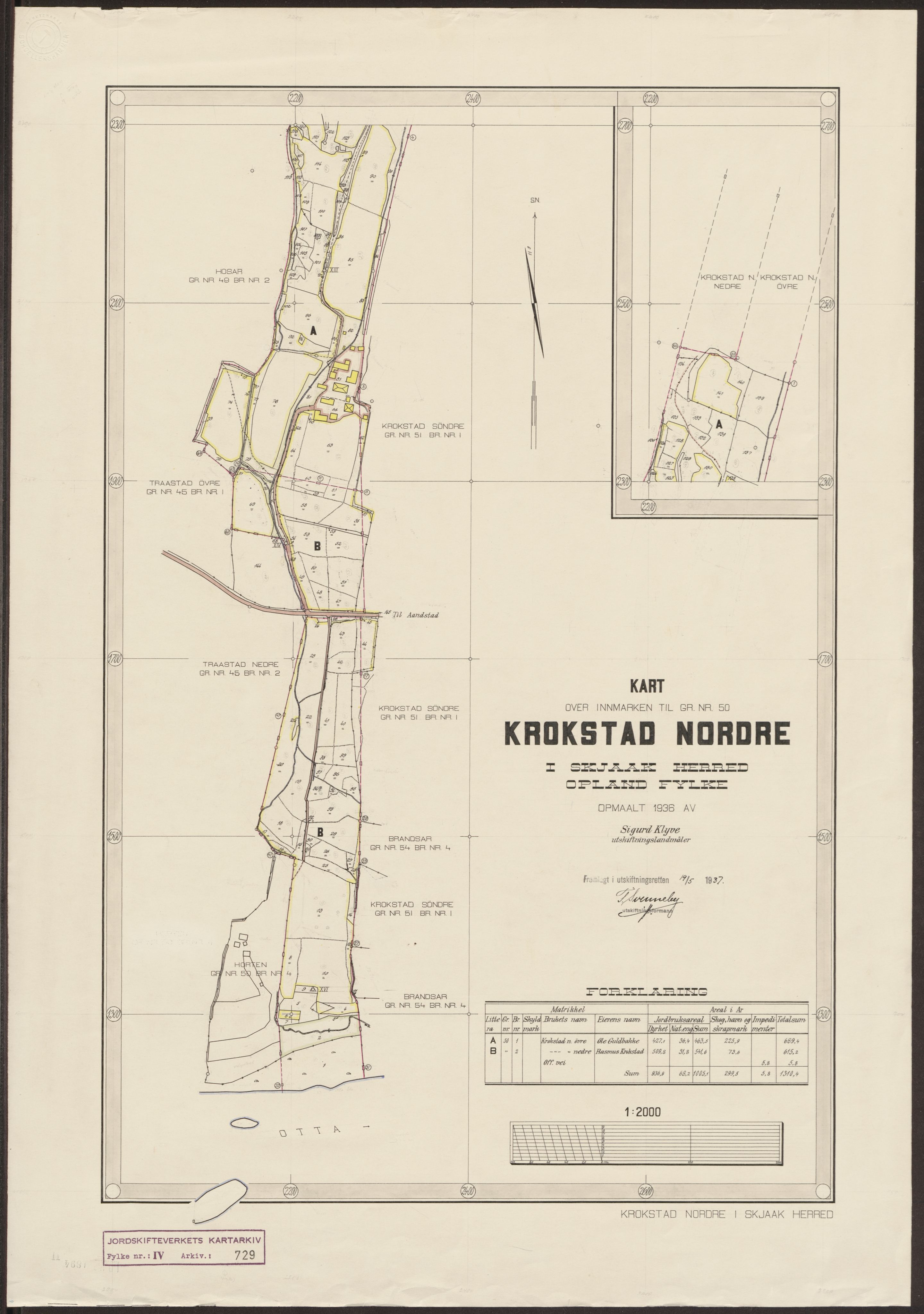 Jordskifteverkets kartarkiv, AV/RA-S-3929/T, 1859-1988, p. 937