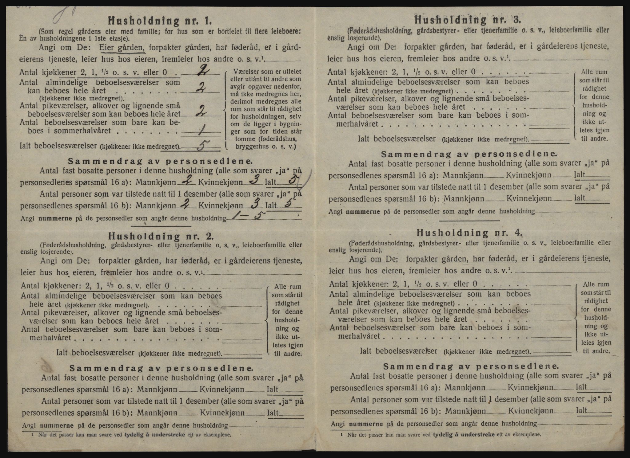 SAT, 1920 census for Ålen, 1920, p. 47
