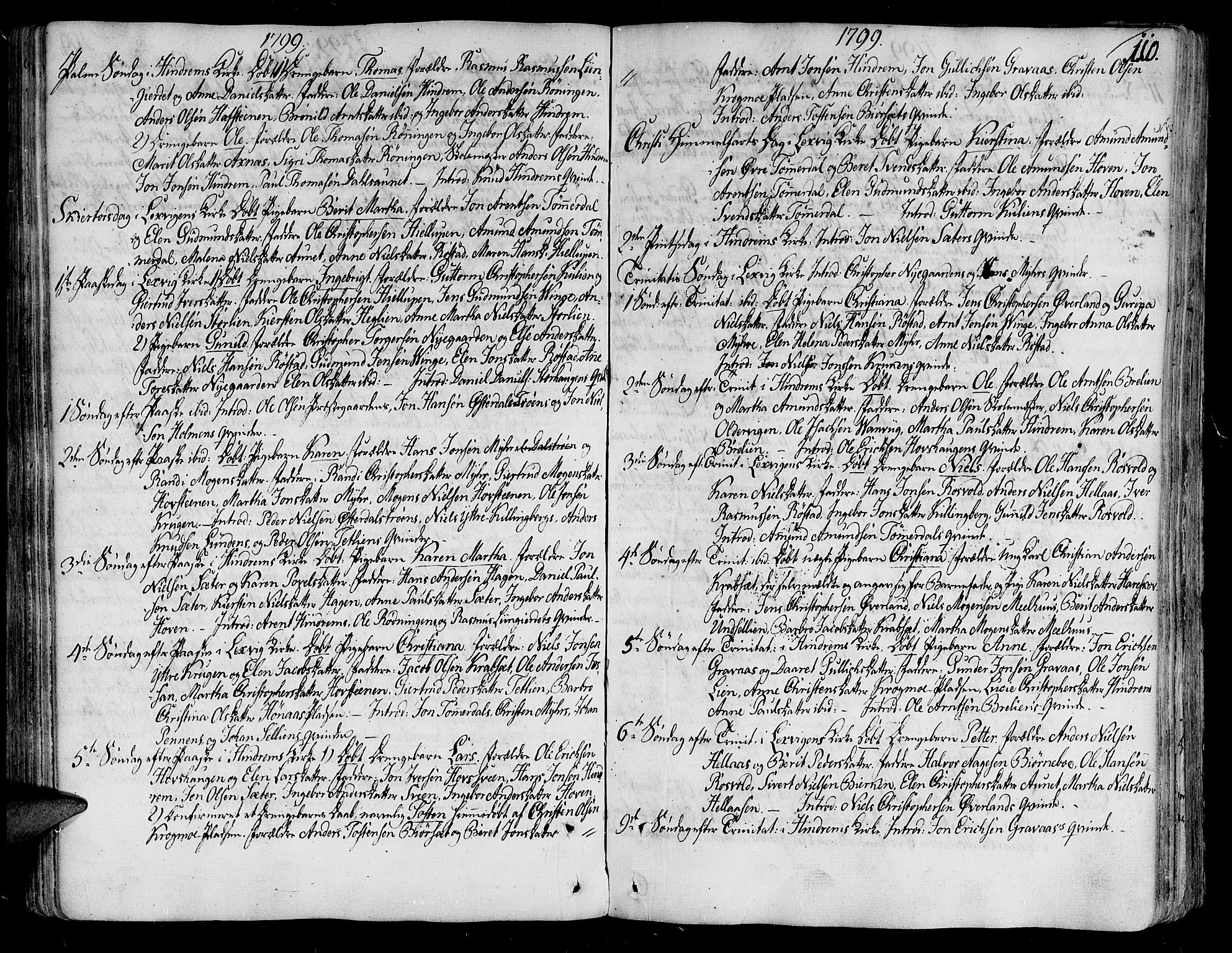 Ministerialprotokoller, klokkerbøker og fødselsregistre - Nord-Trøndelag, SAT/A-1458/701/L0004: Parish register (official) no. 701A04, 1783-1816, p. 110