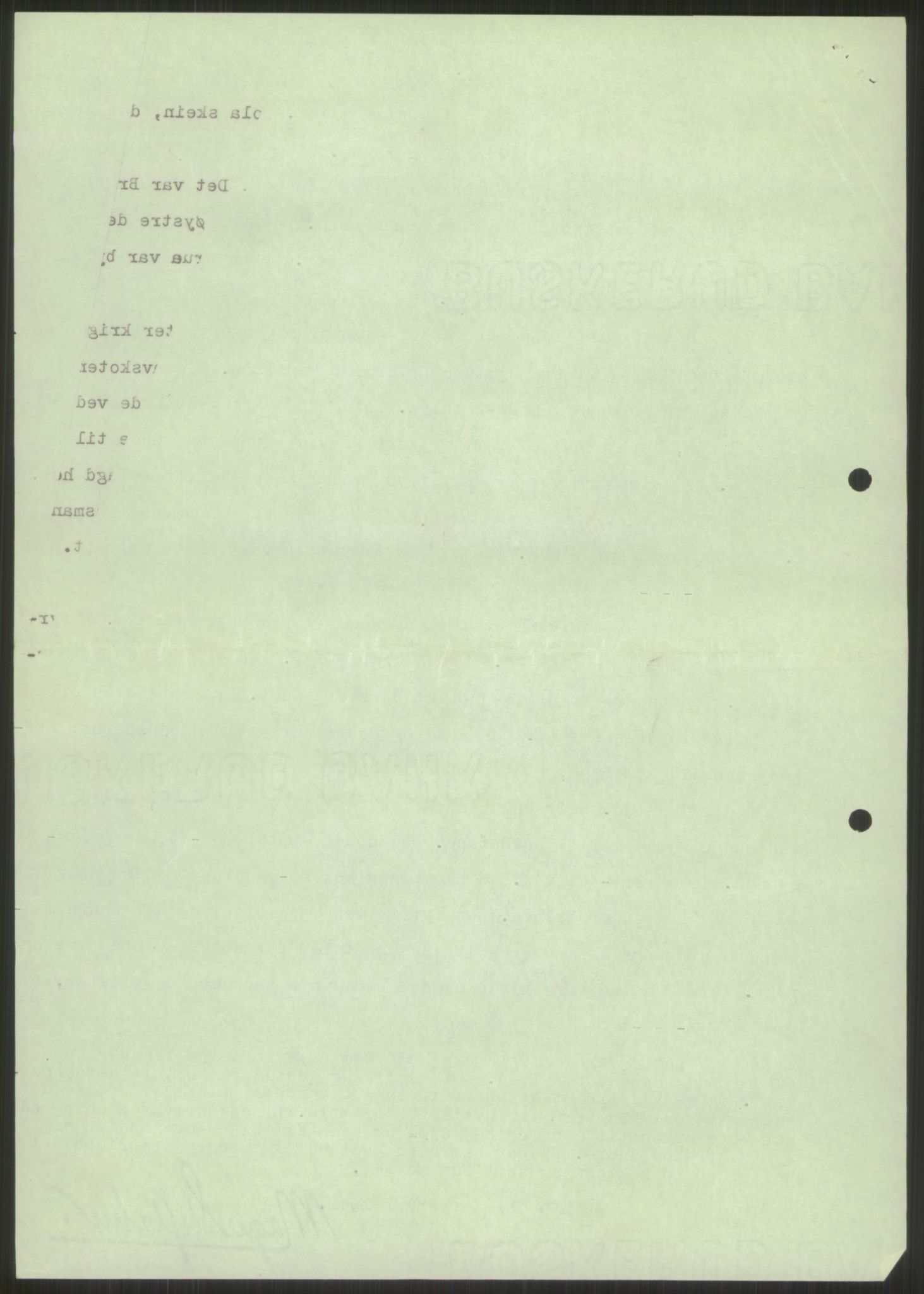 Forsvaret, Forsvarets krigshistoriske avdeling, AV/RA-RAFA-2017/Y/Ya/L0014: II-C-11-31 - Fylkesmenn.  Rapporter om krigsbegivenhetene 1940., 1940, p. 157