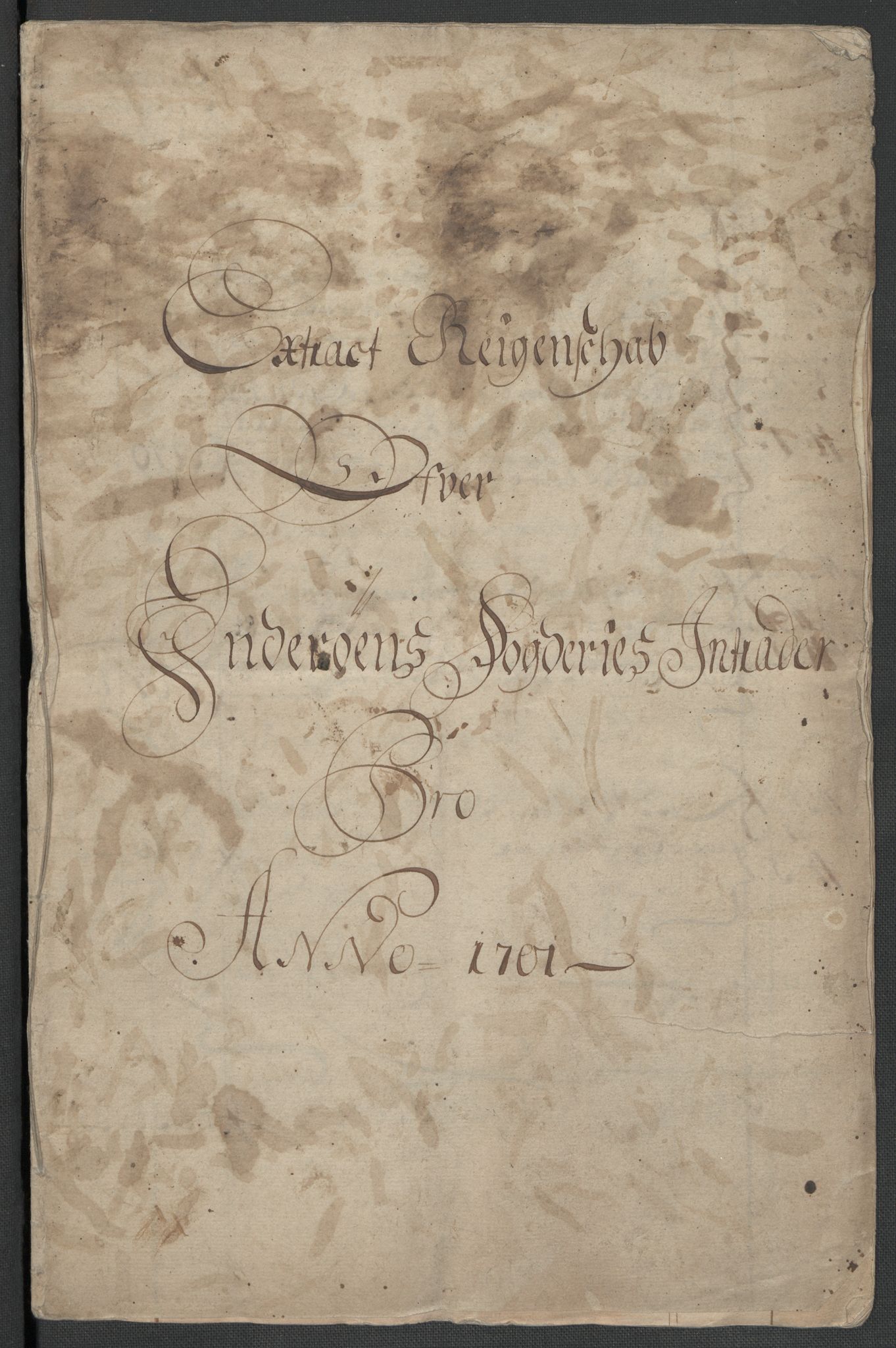 Rentekammeret inntil 1814, Reviderte regnskaper, Fogderegnskap, AV/RA-EA-4092/R63/L4312: Fogderegnskap Inderøy, 1701-1702, p. 4