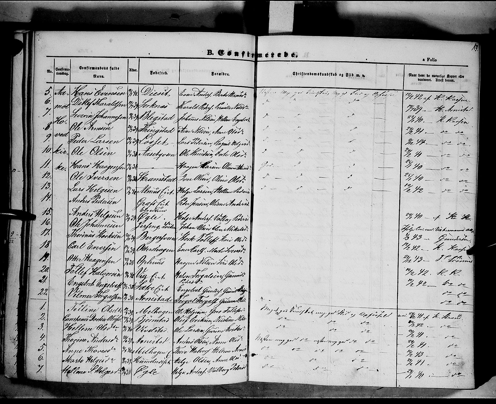 Åmot prestekontor, Hedmark, AV/SAH-PREST-056/H/Ha/Haa/L0006: Parish register (official) no. 6, 1842-1861, p. 153